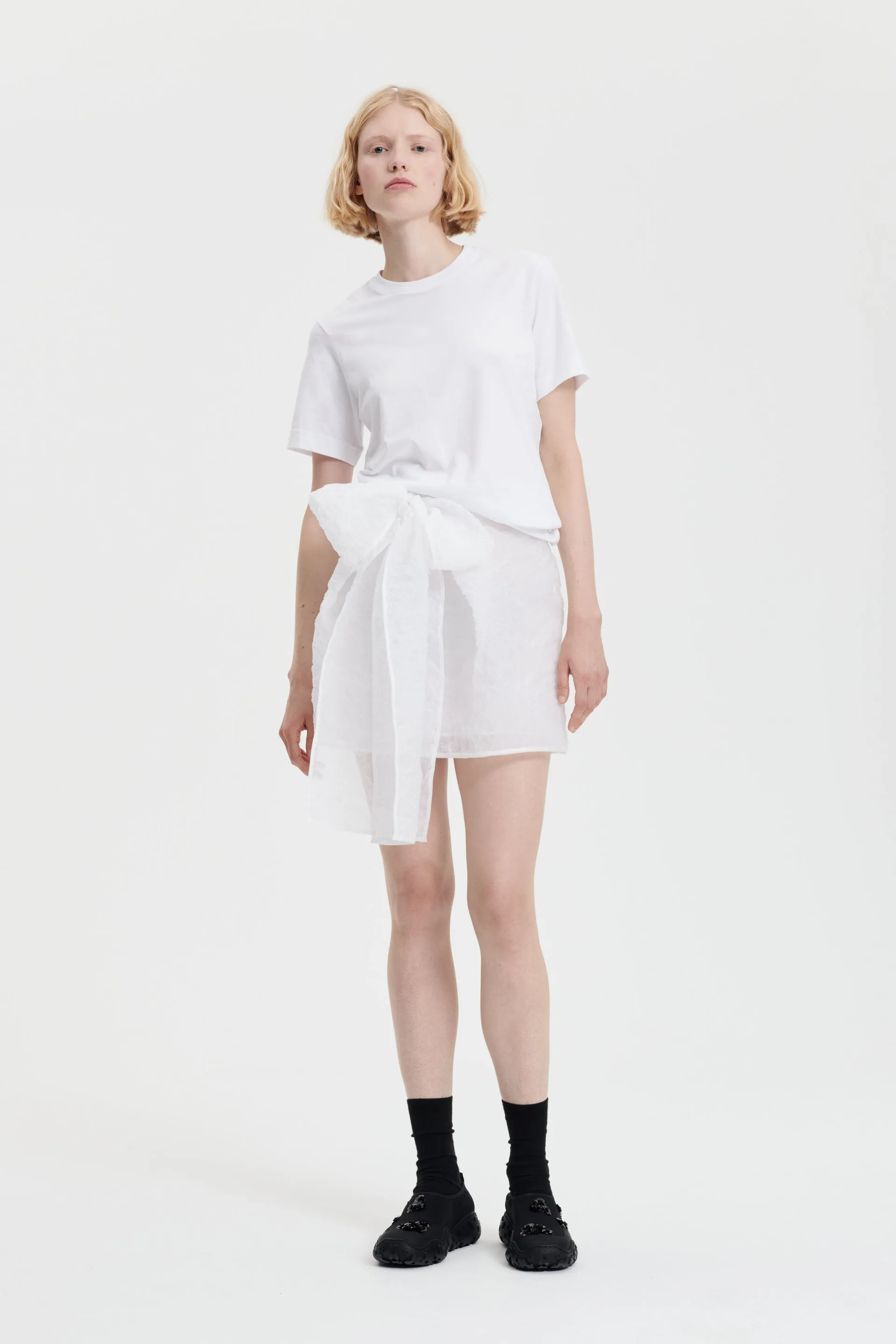 GIGI | SKIRT POSY MATELASS… WHITE sold by Cecilie Bahnsen