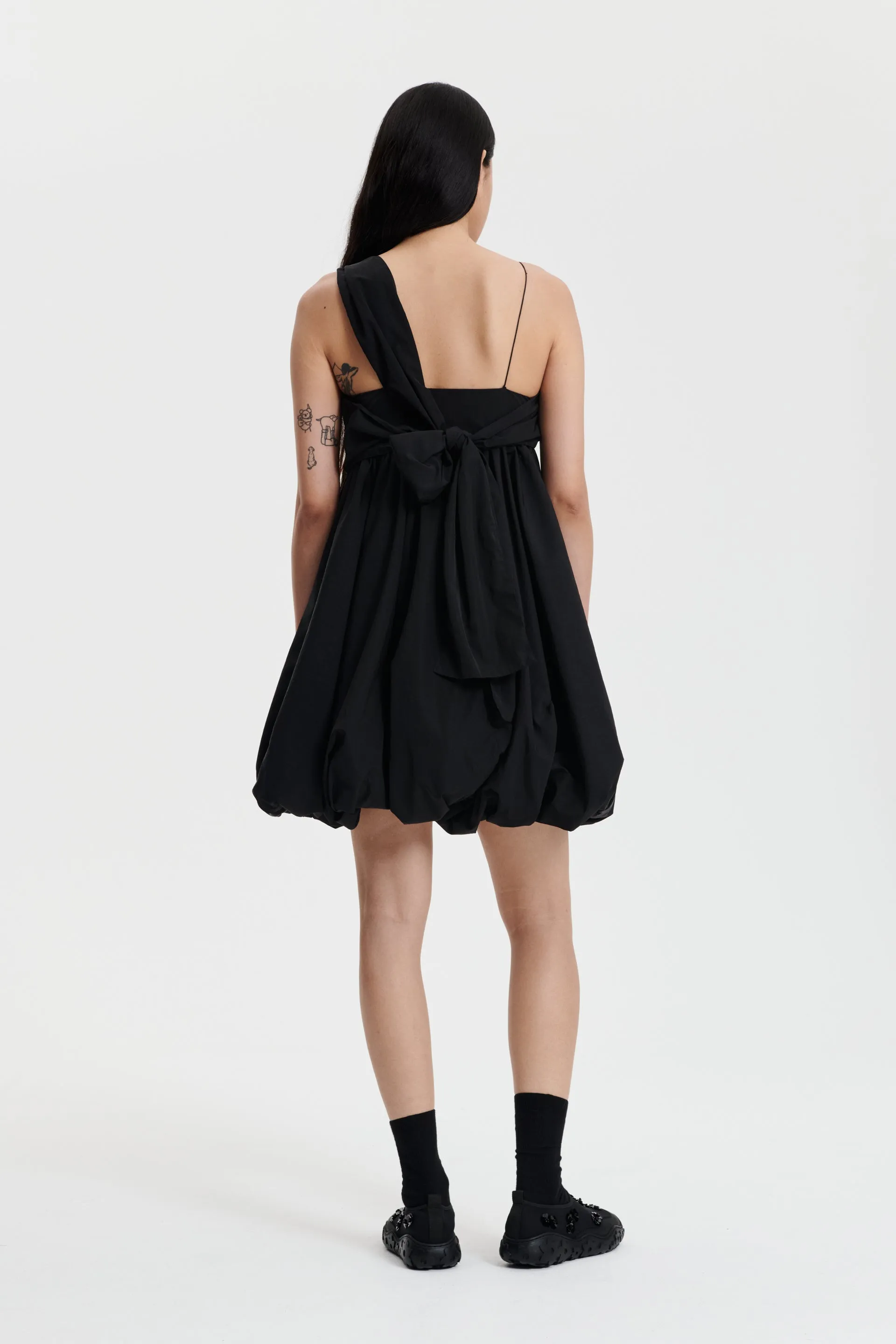 VICTORIA | DRESS CRINKLE PARACHUTE BLACK sold by Cecilie Bahnsen product image thumbnail 2