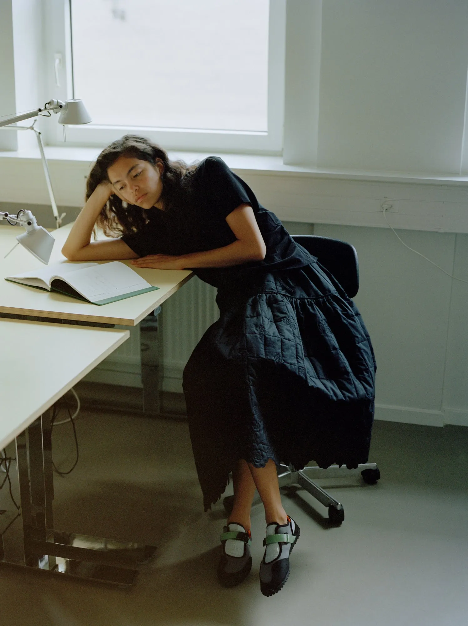 JUNO | EMBROIDERED JERSEY BLACK/BLACK sold by Cecilie Bahnsen product image thumbnail 2