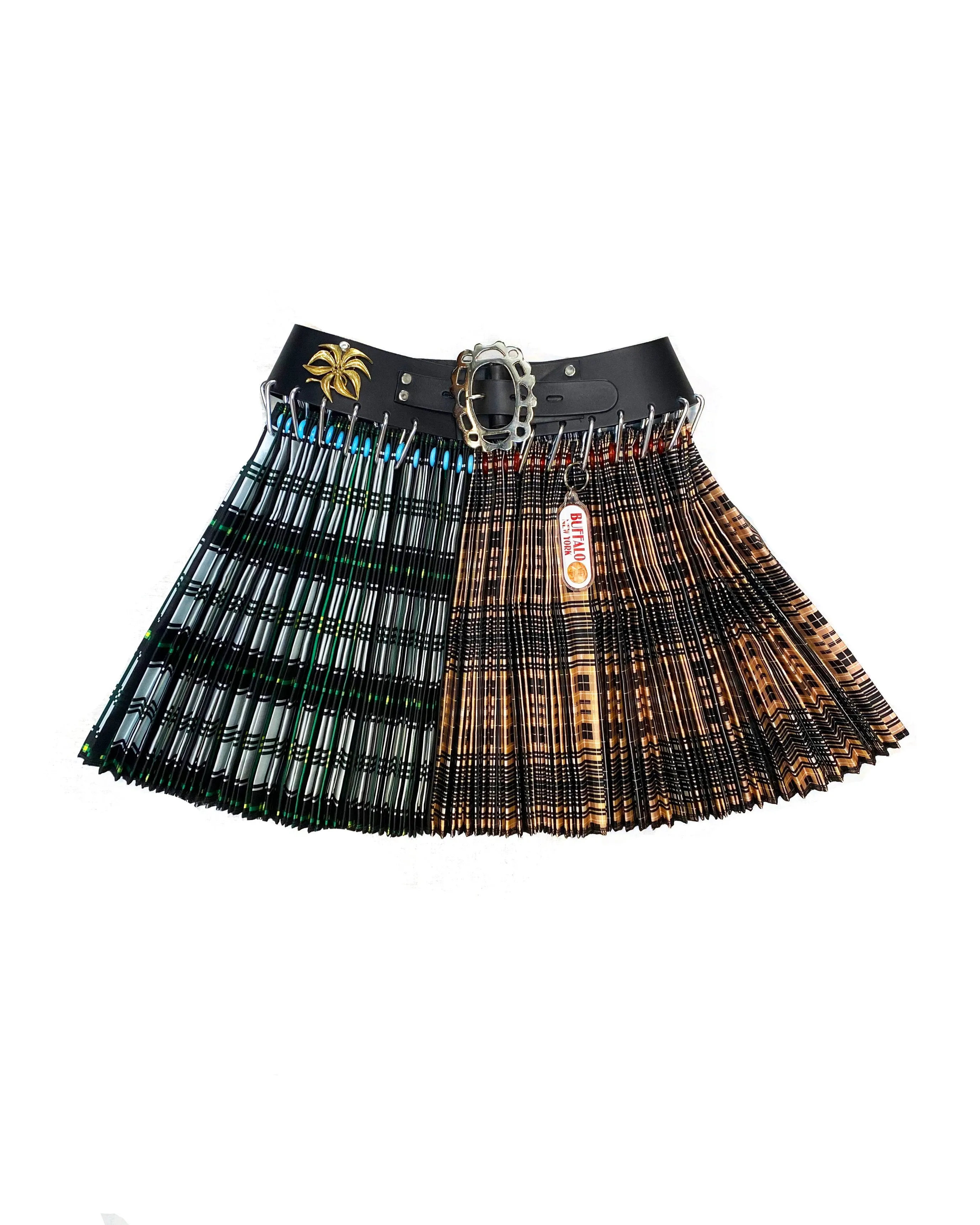 Split Plaid Mini Skirt sold by Chopova Lowena