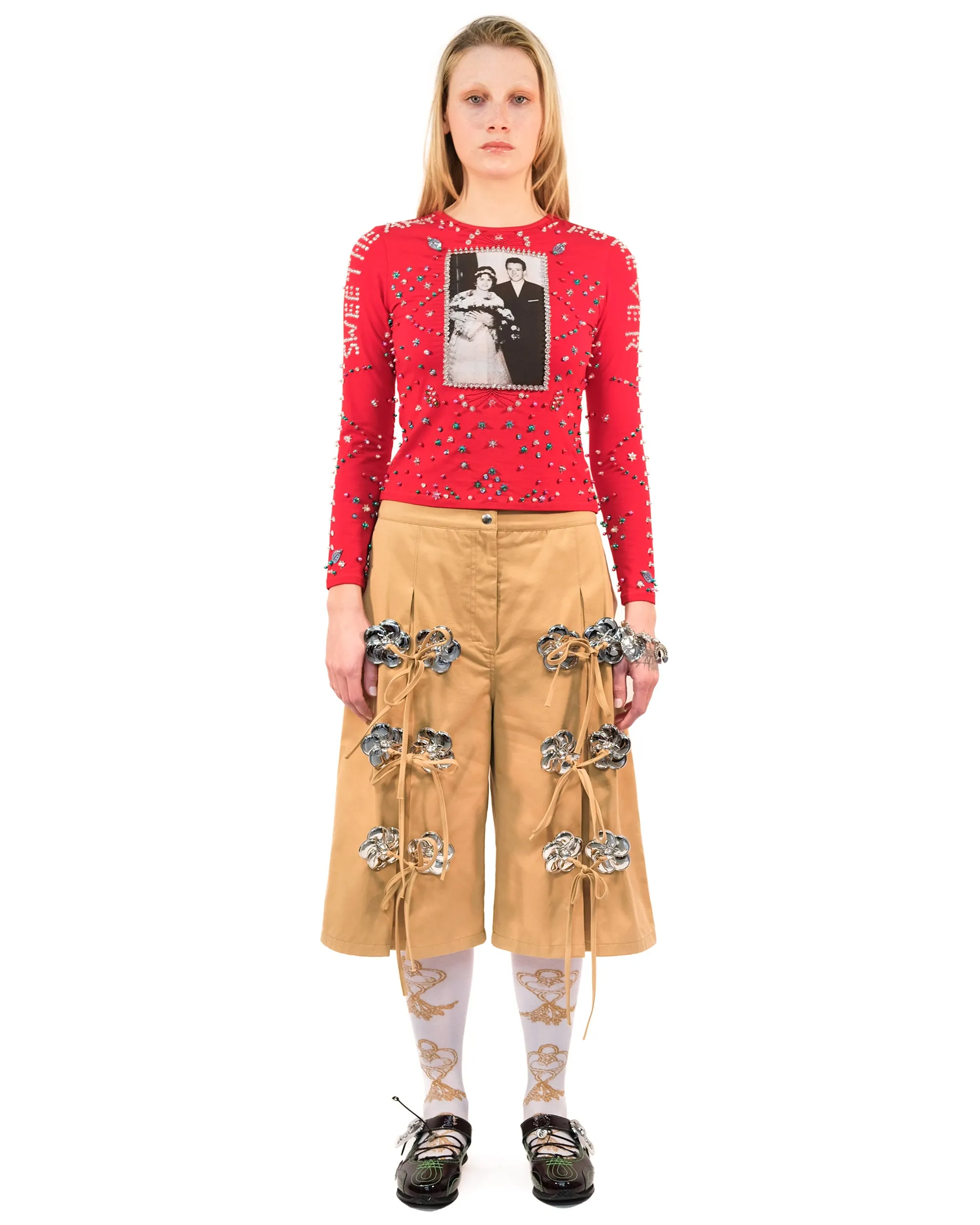 E+I Wedding Day Beaded Jersey Top sold by Chopova Lowena