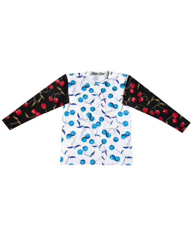 Duelling Cherries Oversized Jersey Top sold by Chopova Lowena