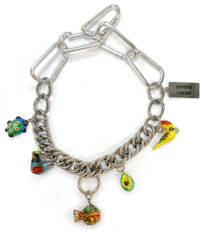 Vintage Wooden Charm Necklace sold by Chopova Lowena