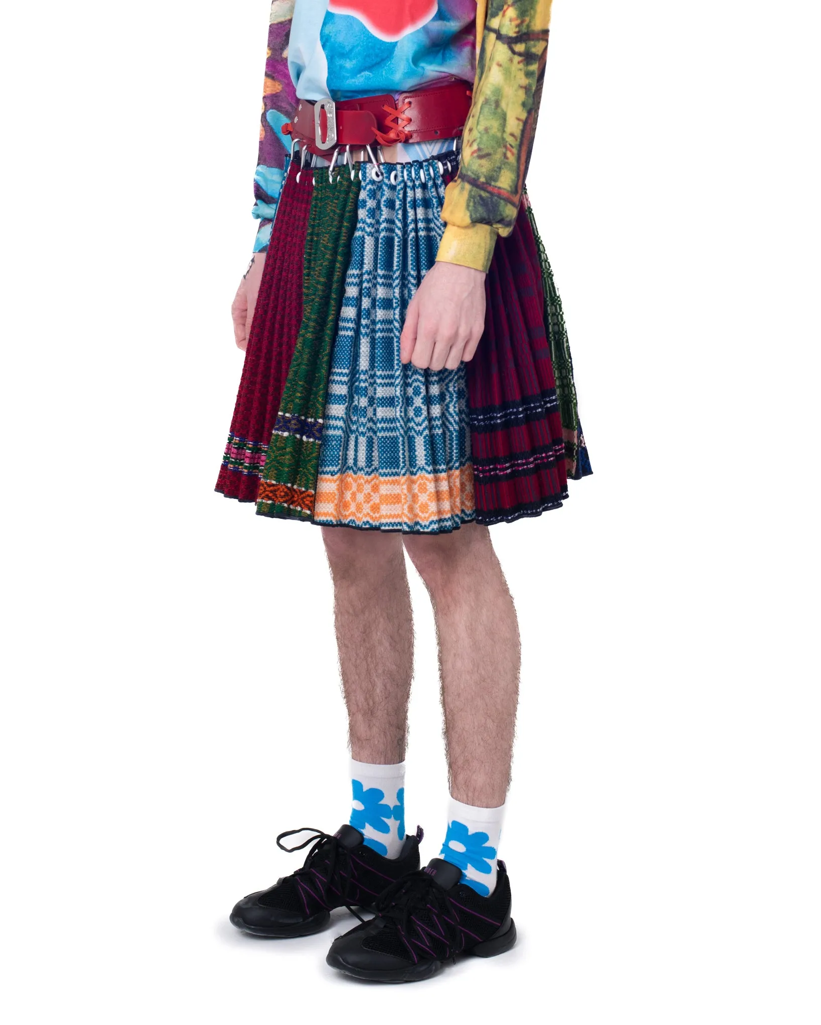 Red Belt Folkloric Midi Skirt sold by Chopova Lowena product image thumbnail 4