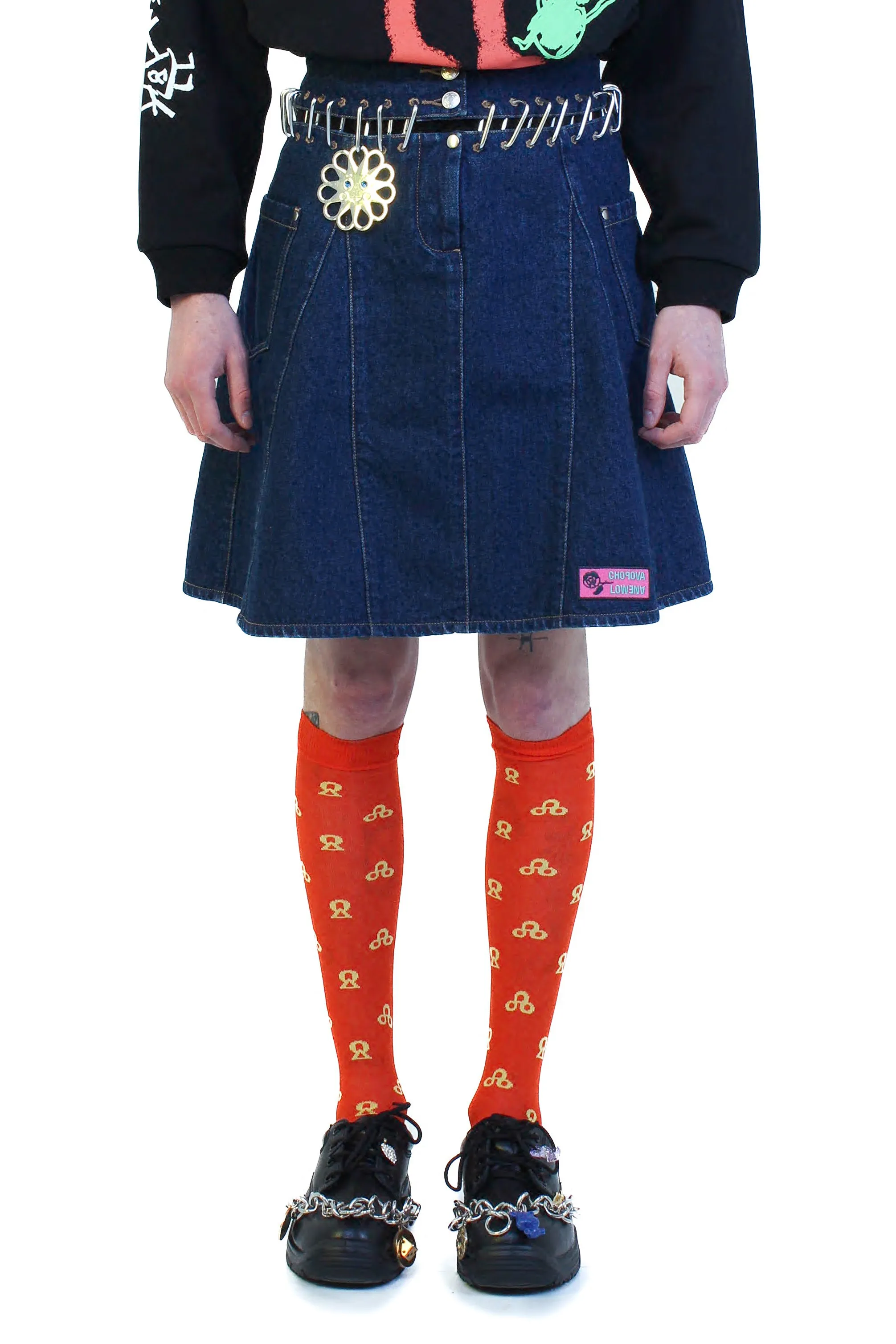 Otto Denim Carabiner Skirt sold by Chopova Lowena
