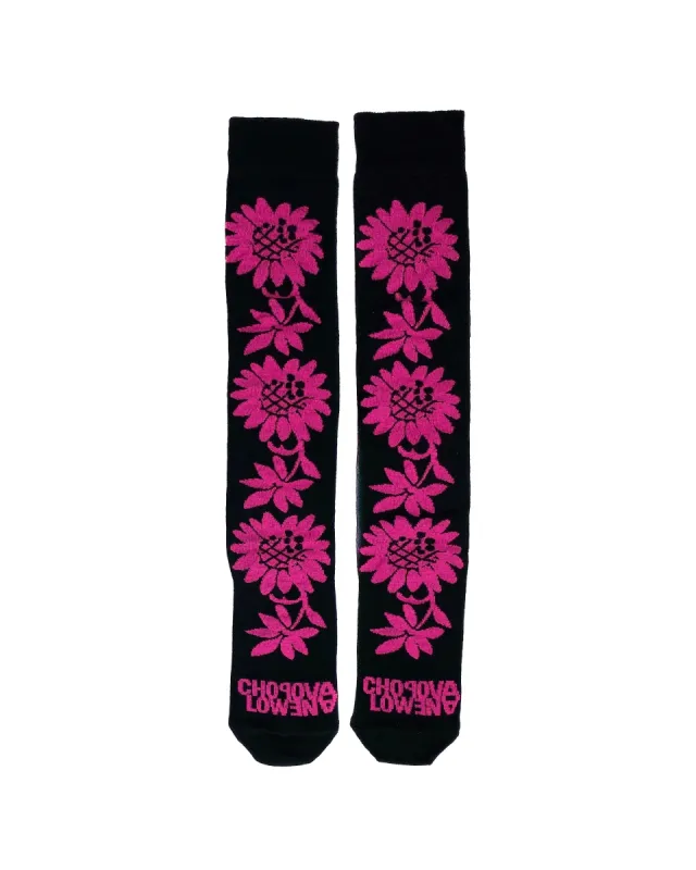 Pink Sunflower Long Socks sold by Chopova Lowena