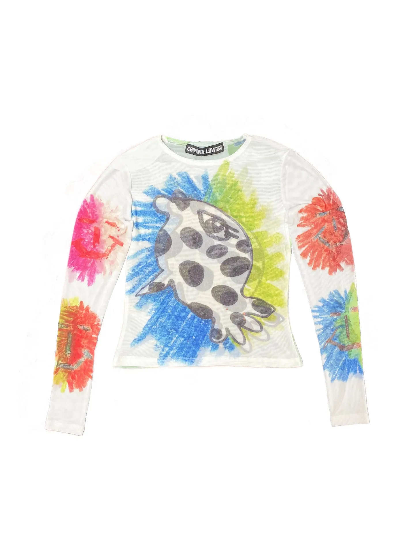 Polkadot Fish Mesh Top sold by Chopova Lowena