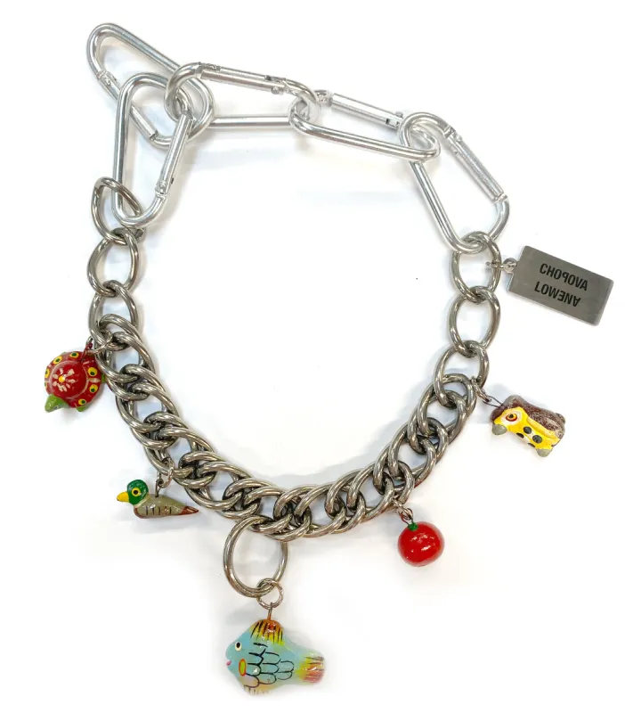 Vintage Wooden Charm Necklace sold by Chopova Lowena