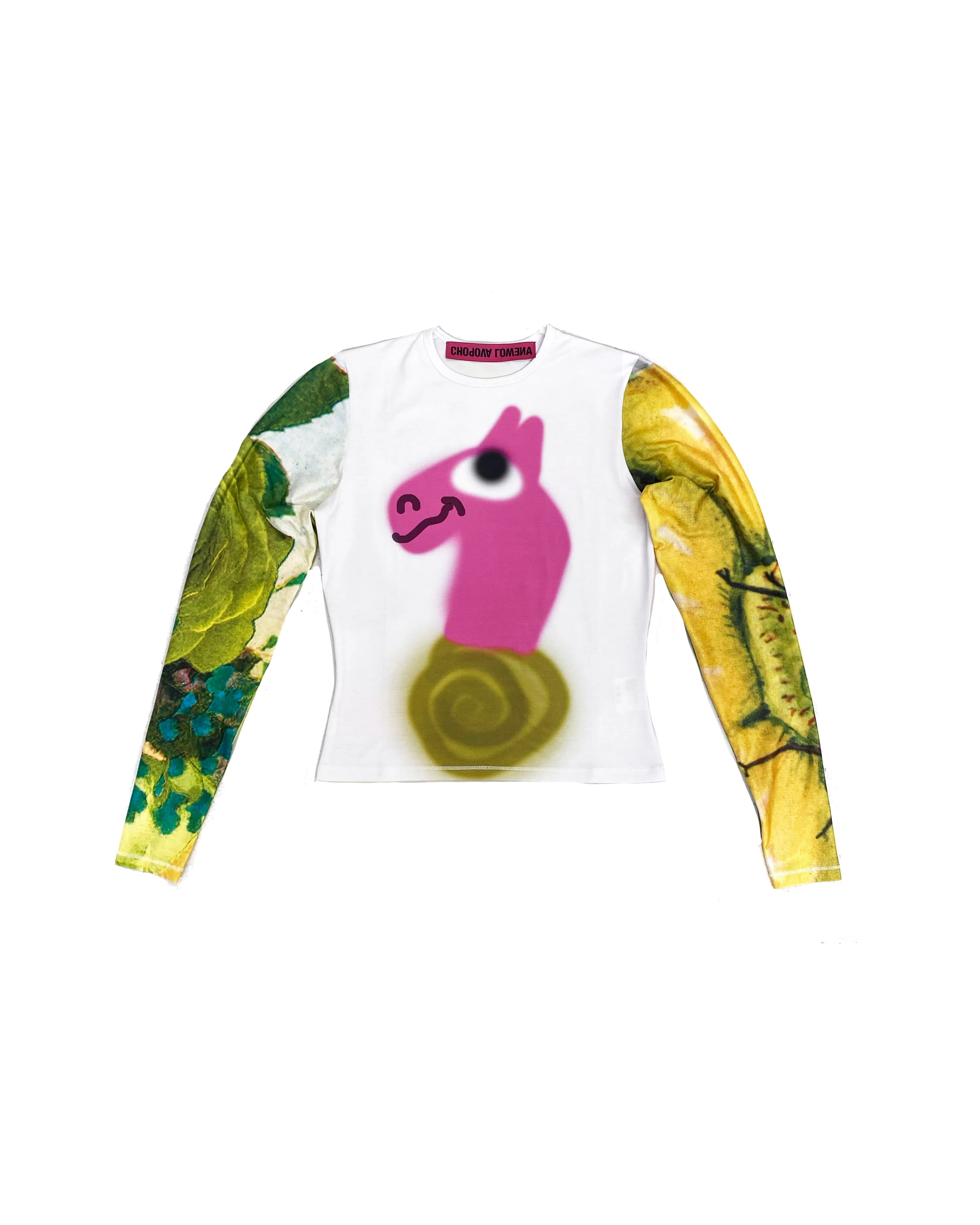Pink Seahorse Fitted Jersey Top sold by Chopova Lowena product image thumbnail 5
