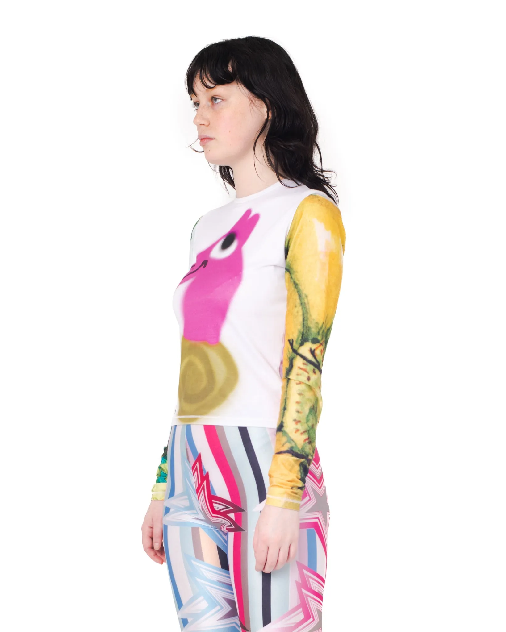 Pink Seahorse Fitted Jersey Top sold by Chopova Lowena product image thumbnail 4