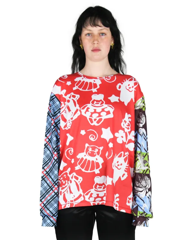 Seeing Stars Oversized Jersey Top sold by Chopova Lowena