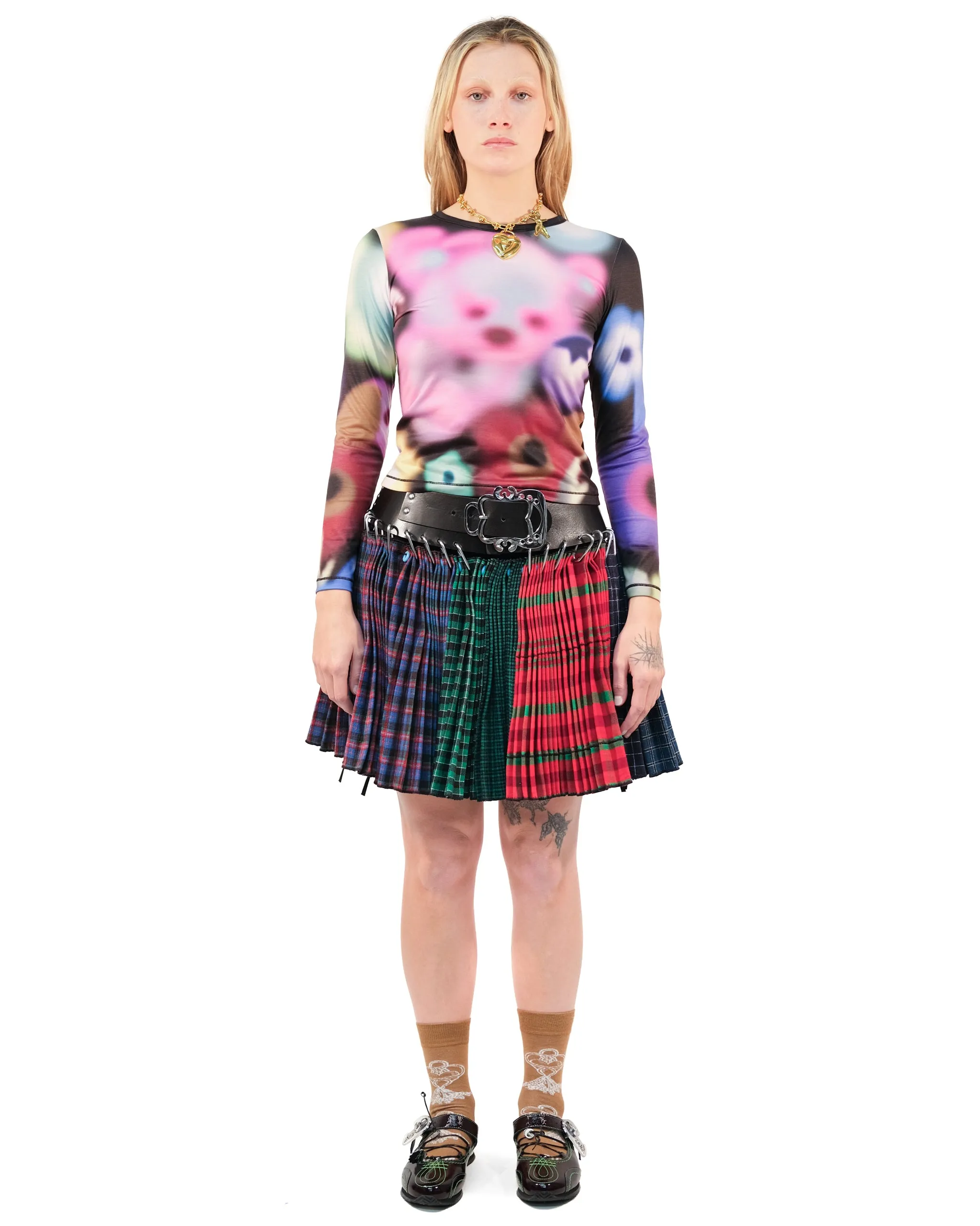 Rena Folkloric Mini Carabiner Skirt sold by Chopova Lowena