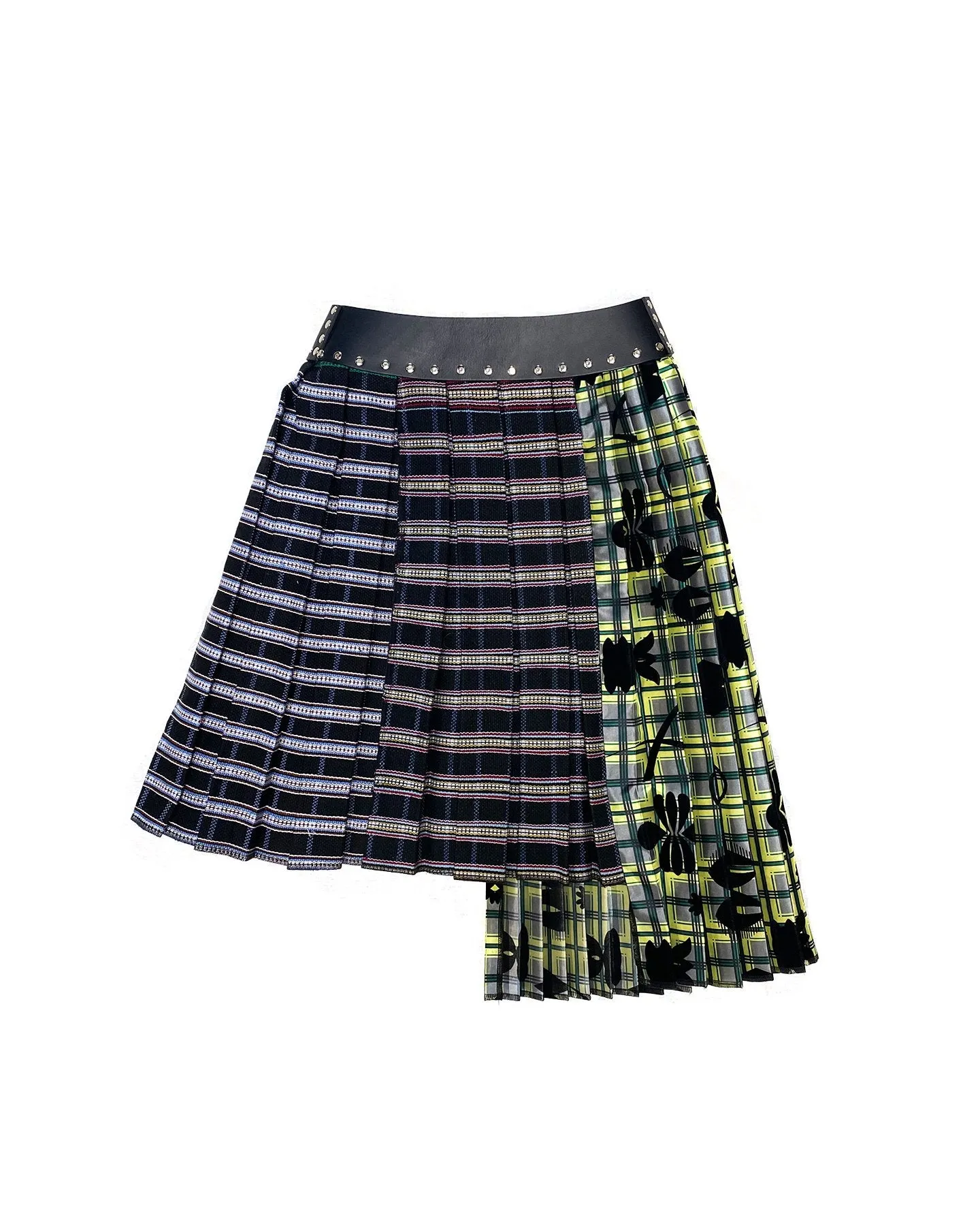 Black and Yellow Flocked Half and Half Skirt sold by Chopova Lowena product image thumbnail 2