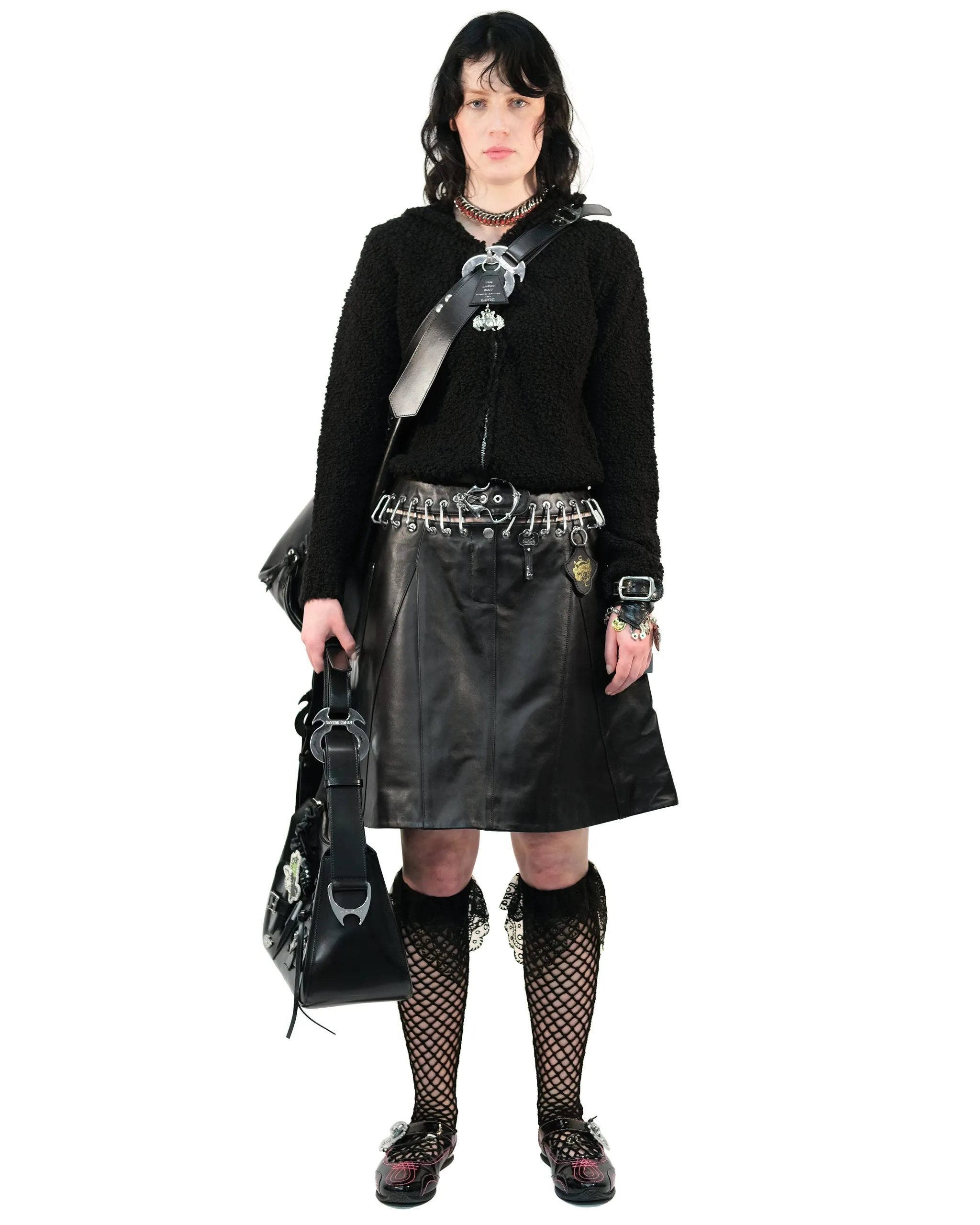 Spingo Leather Skirt sold by Chopova Lowena product image thumbnail 3