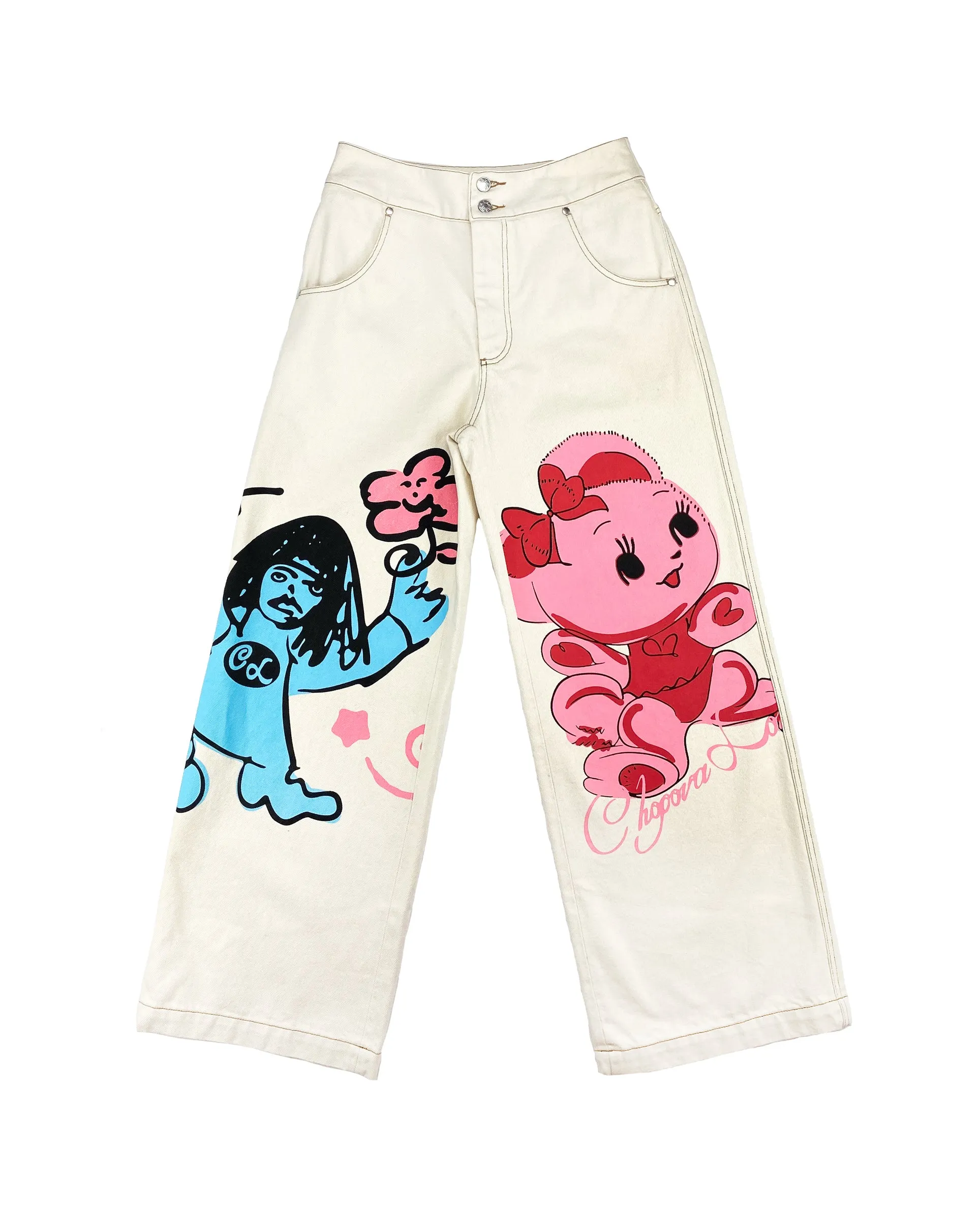 Men's Pink Bear Jeans sold by Chopova Lowena