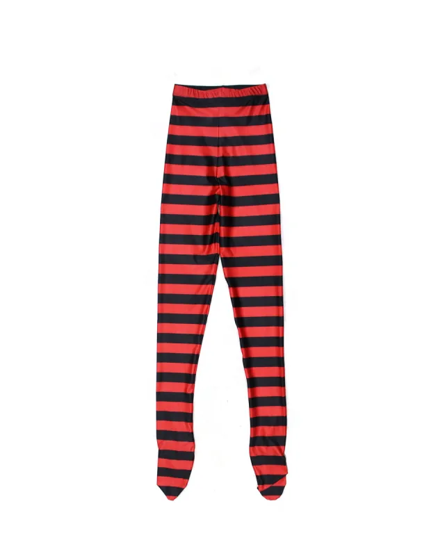 Black and Red Stripe Leggings sold by Chopova Lowena