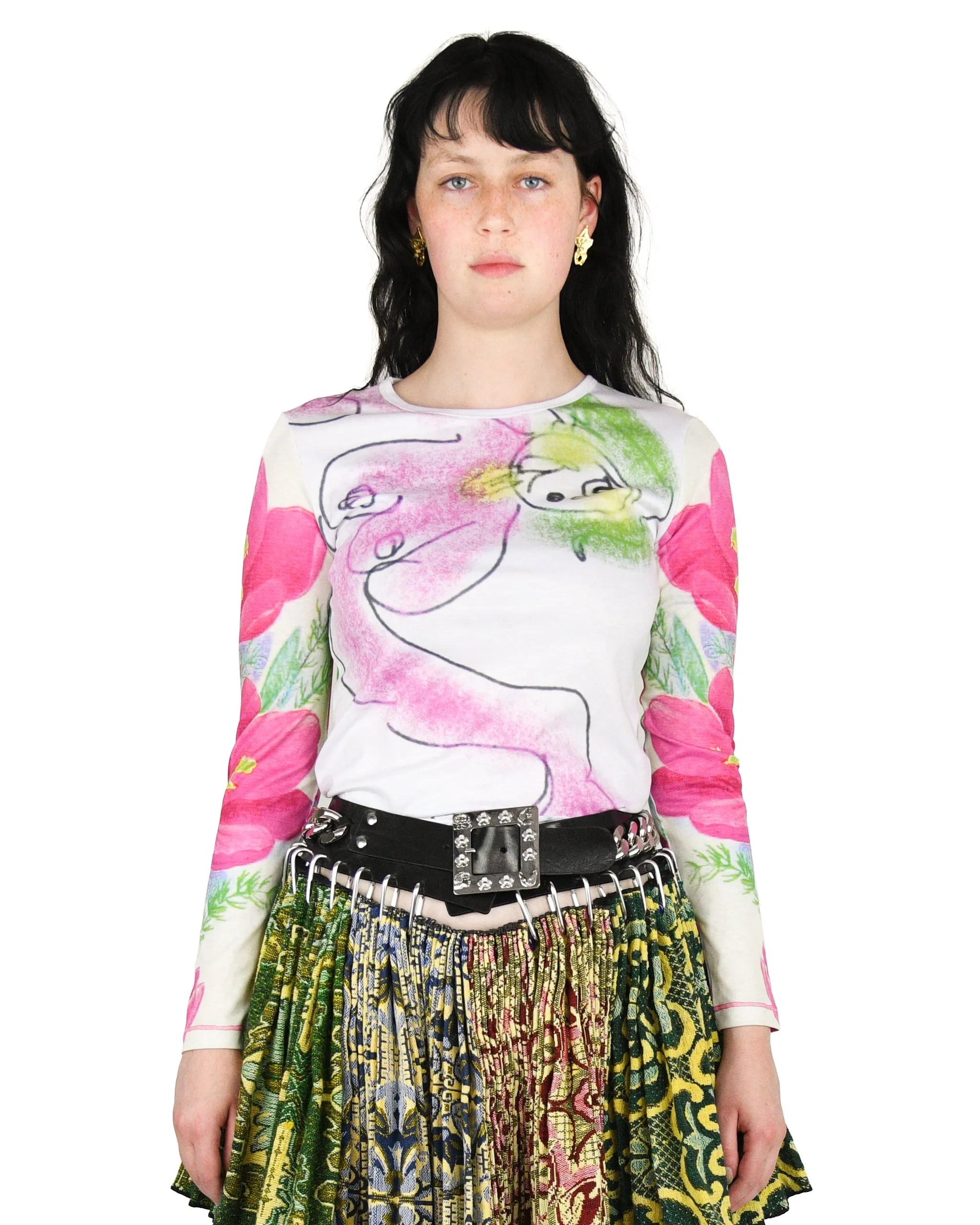 Sexy Mermaid Fitted Jersey Top sold by Chopova Lowena