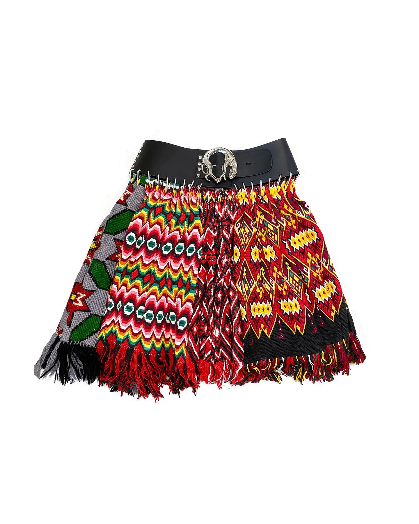 Fringe Scarf Skirt Black Belt sold by Chopova Lowena