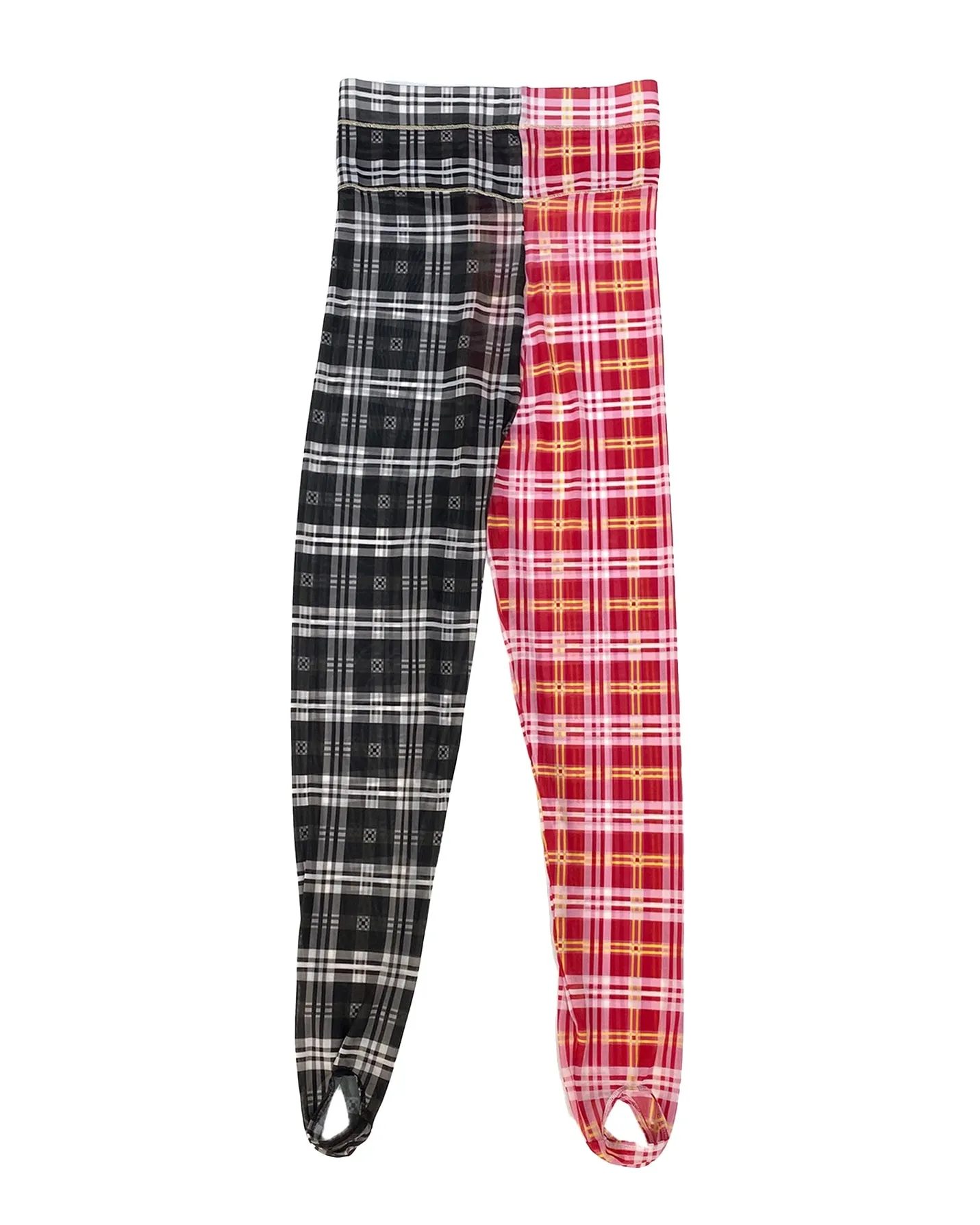 Split Tartan Mesh Leggings sold by Chopova Lowena product image thumbnail 5