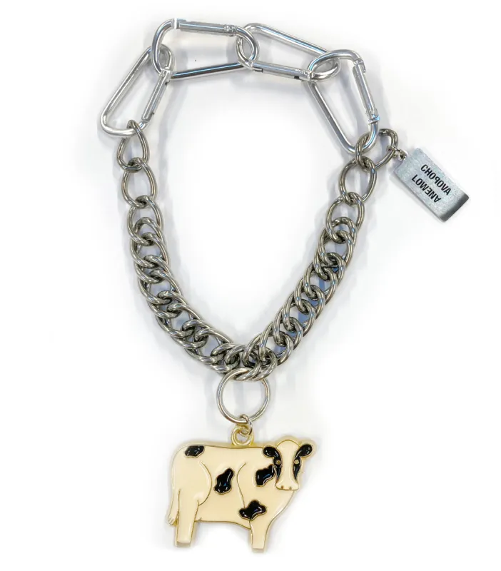 Vintage Cow Charm Necklace sold by Chopova Lowena