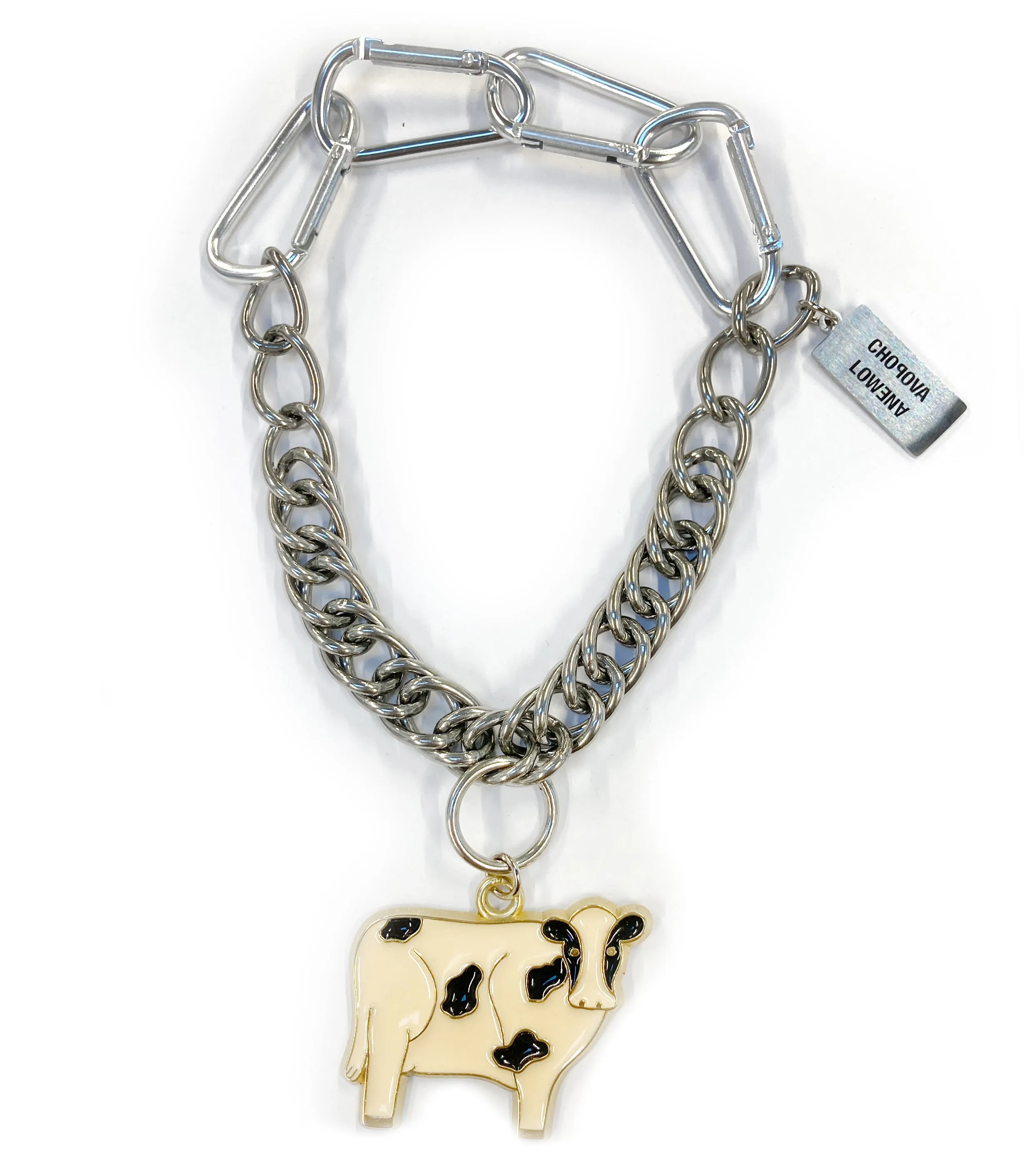 Vintage Cow Charm Necklace sold by Chopova Lowena