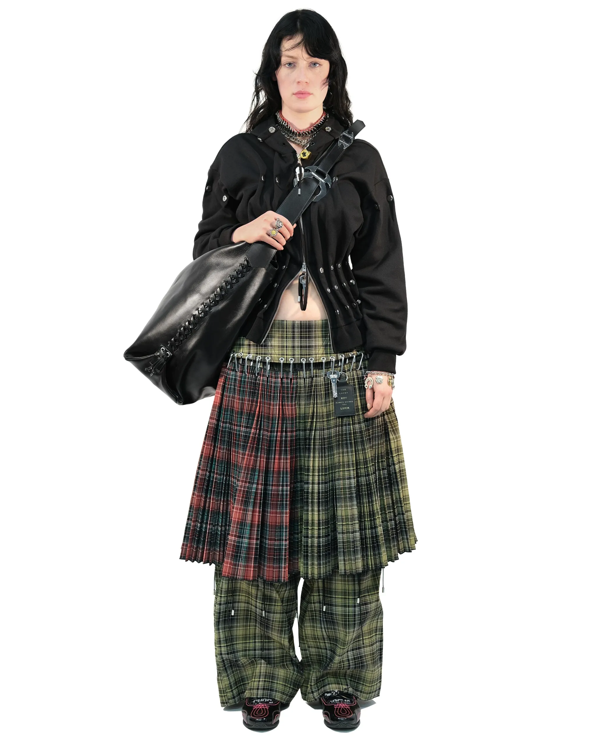 Green Wood Tartan Skirt sold by Chopova Lowena product image thumbnail 3