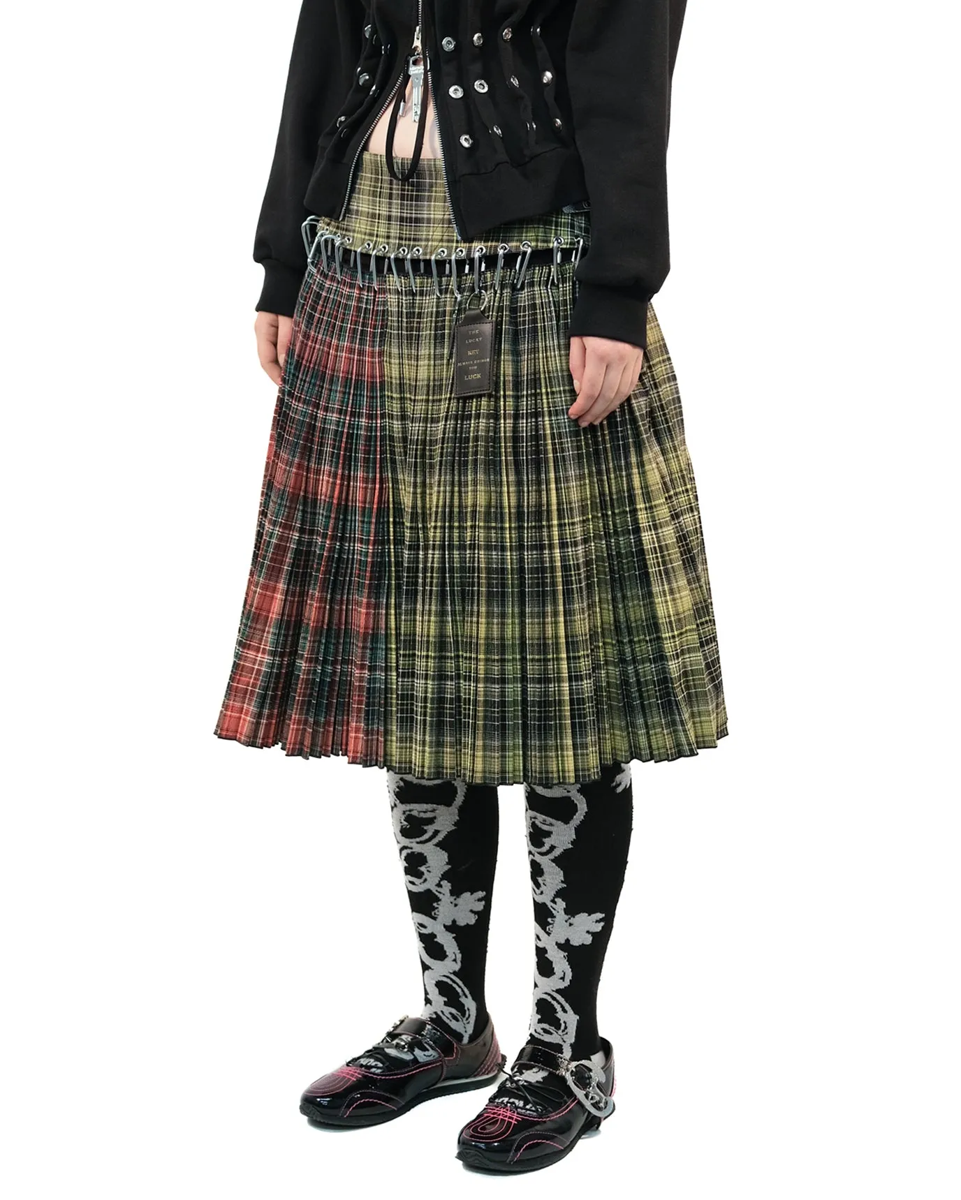 Green Wood Tartan Skirt sold by Chopova Lowena product image thumbnail 5