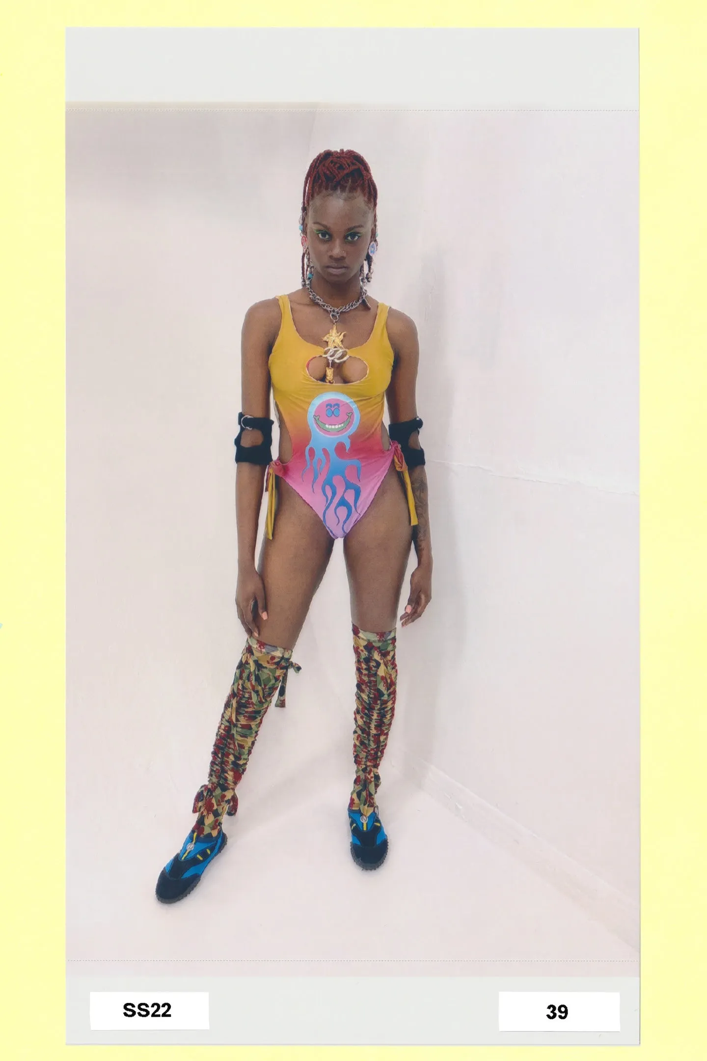Flame Smiley Swimsuit sold by Chopova Lowena product image thumbnail 3