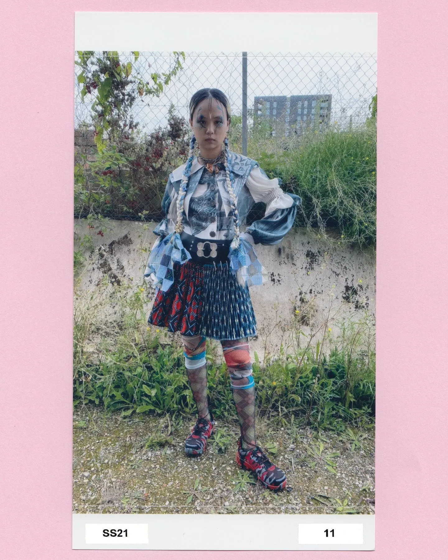 Mini Split Argyle Skirt Black Belt sold by Chopova Lowena product image thumbnail 3