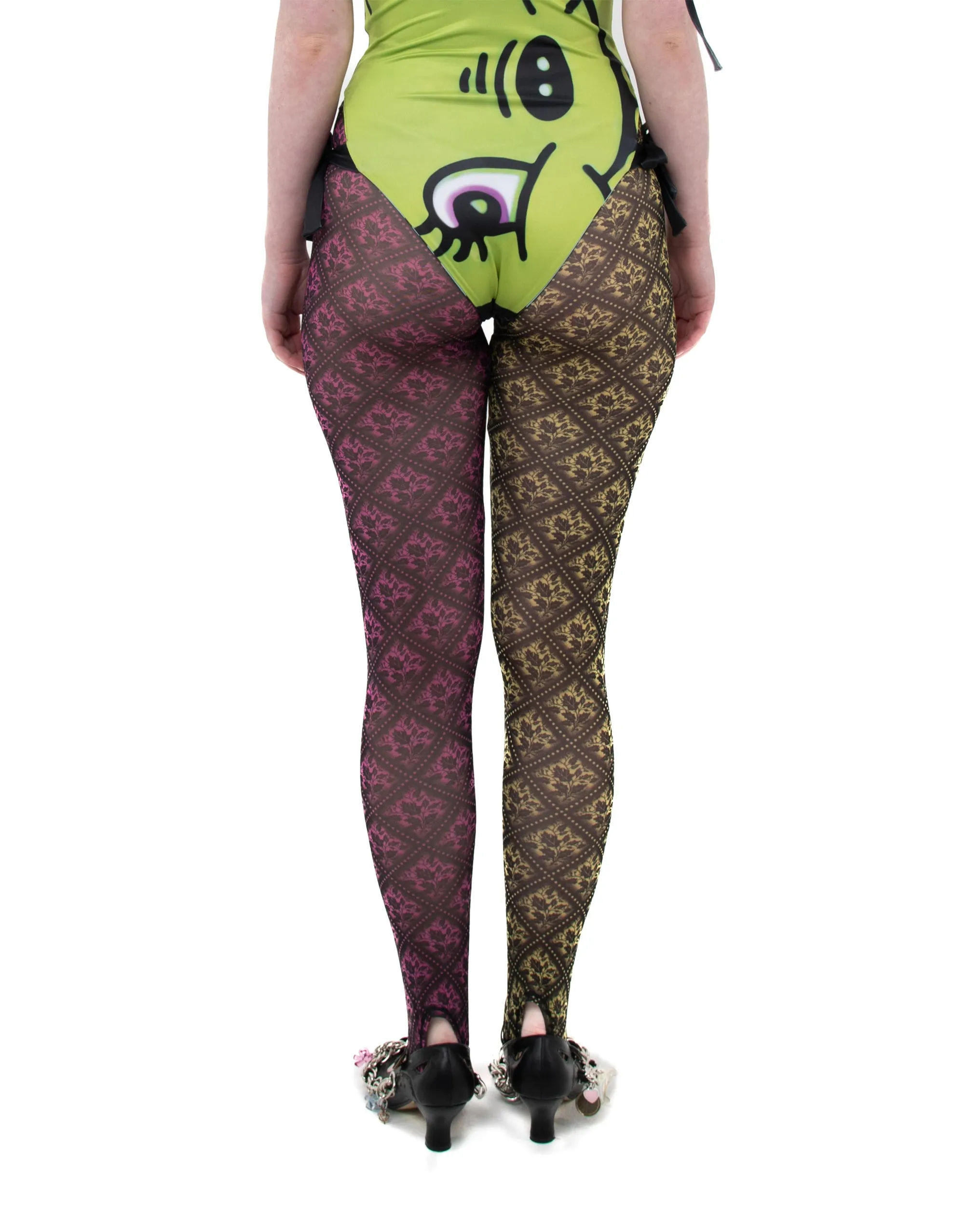 Dark Floral Mesh Leggings sold by Chopova Lowena product image thumbnail 3