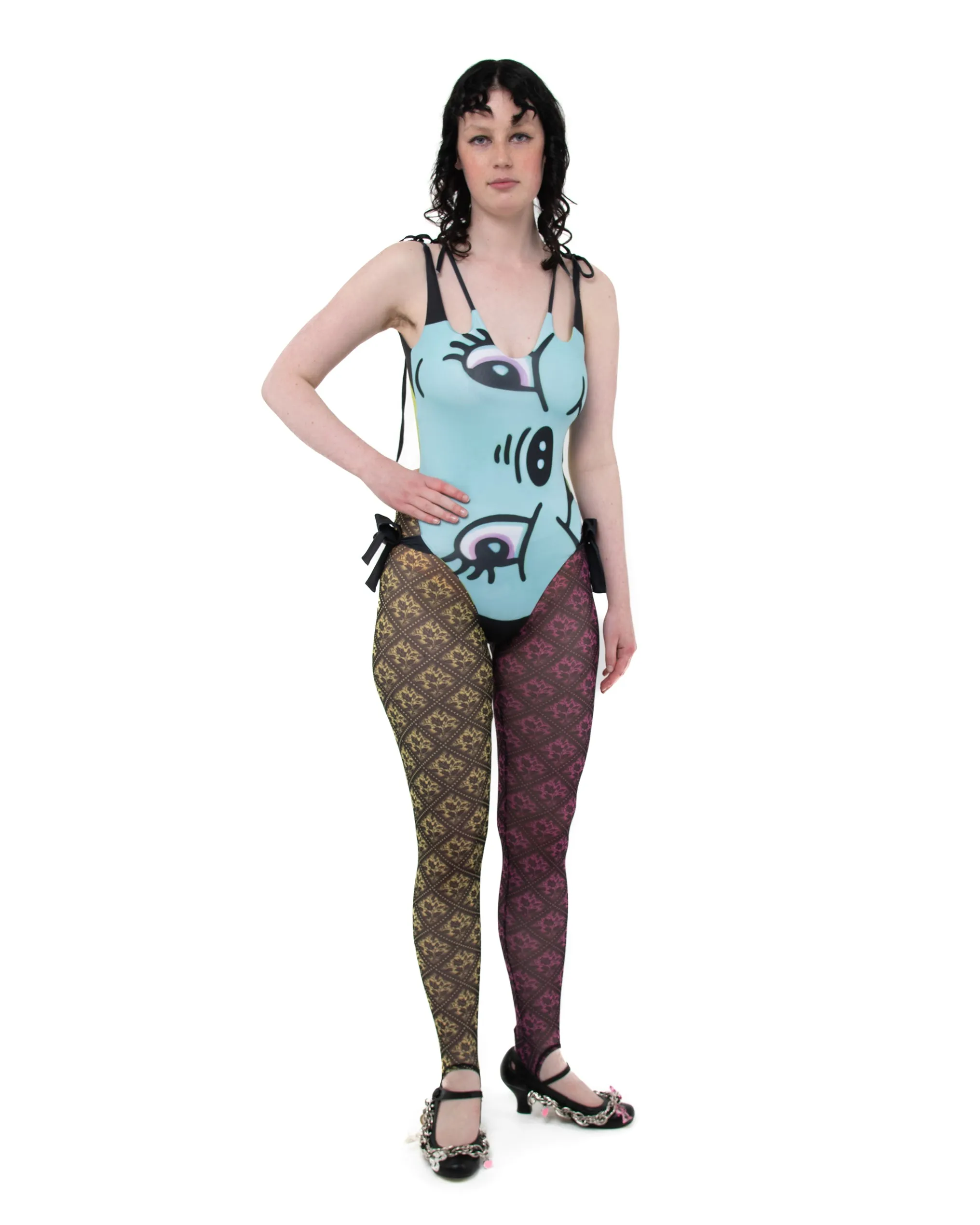 Dark Floral Mesh Leggings sold by Chopova Lowena product image thumbnail 2