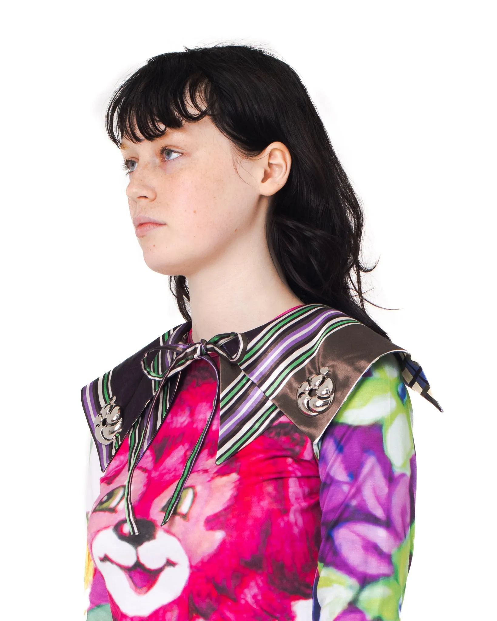 Striped Double Layer Collar sold by Chopova Lowena product image thumbnail 3