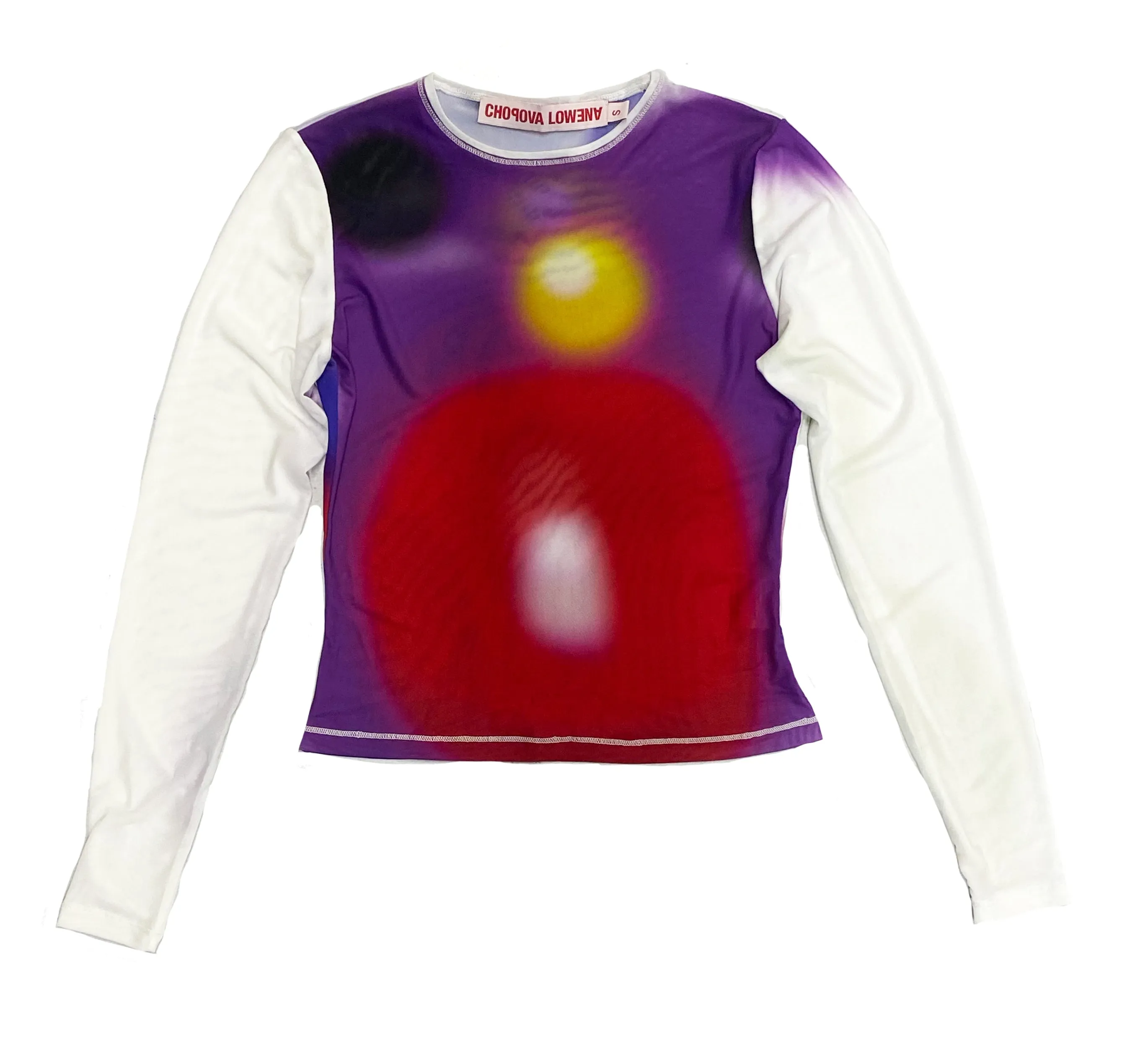 Purple Haze Fitted Mesh Top sold by Chopova Lowena