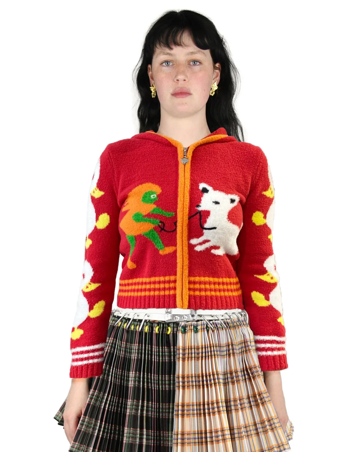 Walking the Dog Zip Cardigan sold by Chopova Lowena