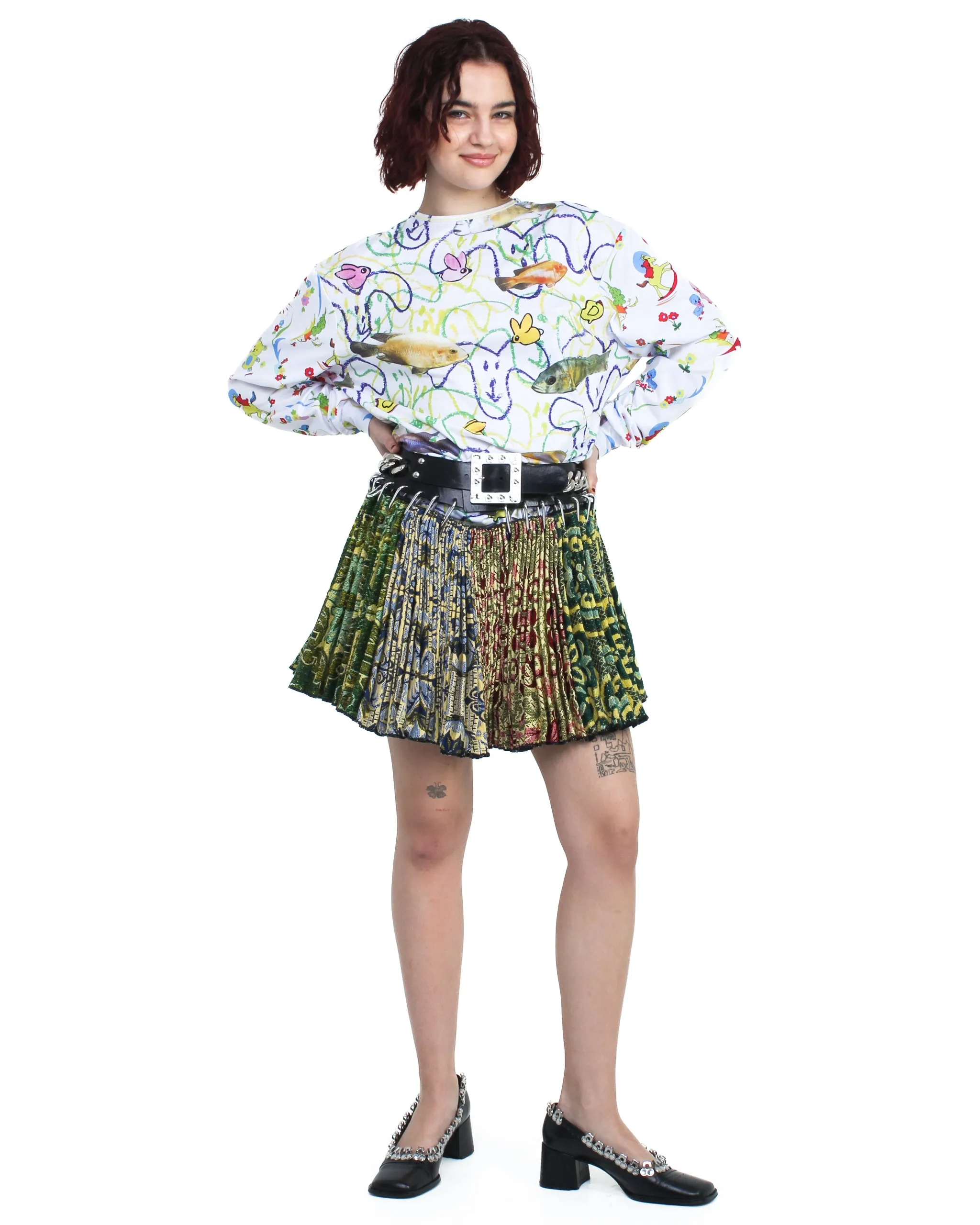 Fish Everywhere Oversized Jersey Top sold by Chopova Lowena product image thumbnail 2