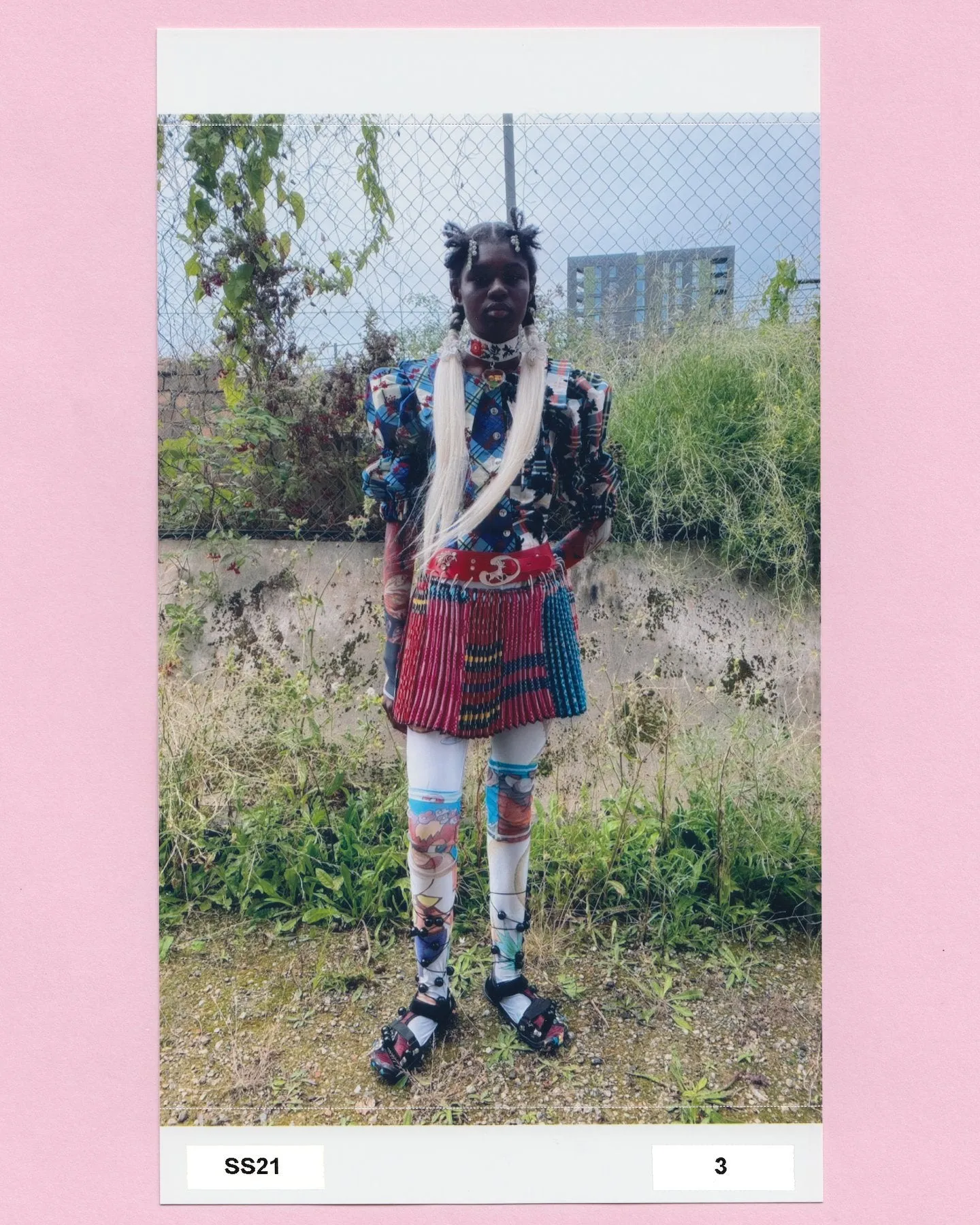 Mini Wool Skirt with Red Belt sold by Chopova Lowena product image thumbnail 3