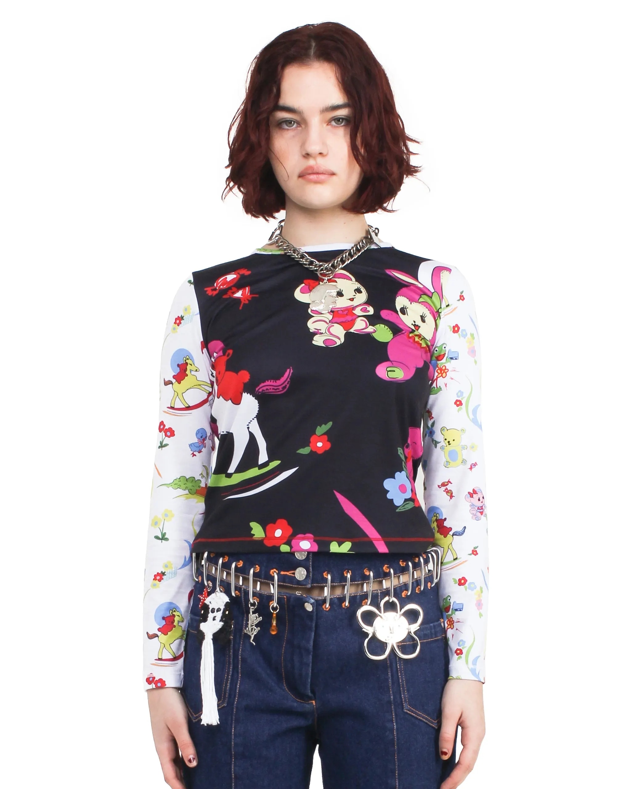 Duelling Toys Fitted Jersey Top sold by Chopova Lowena