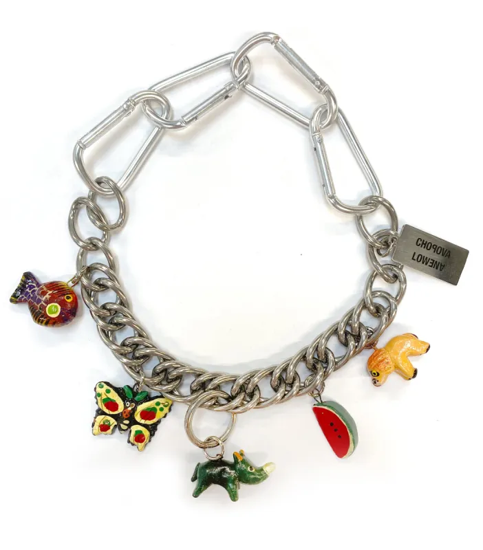 Vintage Wooden Charm Necklace sold by Chopova Lowena