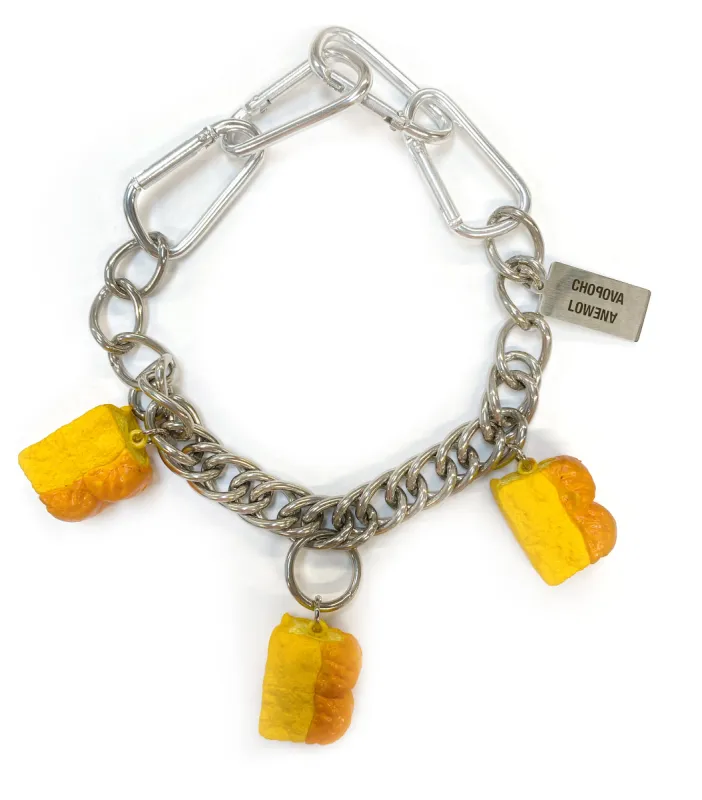 Vintage Three Bread Charm Necklace sold by Chopova Lowena