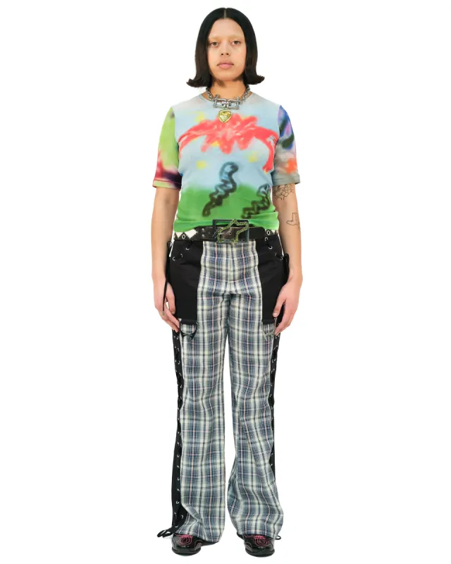 Collage Tartan Trousers made by Chopova Lowena