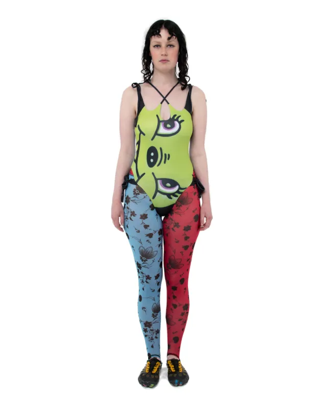 Allium Face Reversible Swimsuit made by Chopova Lowena