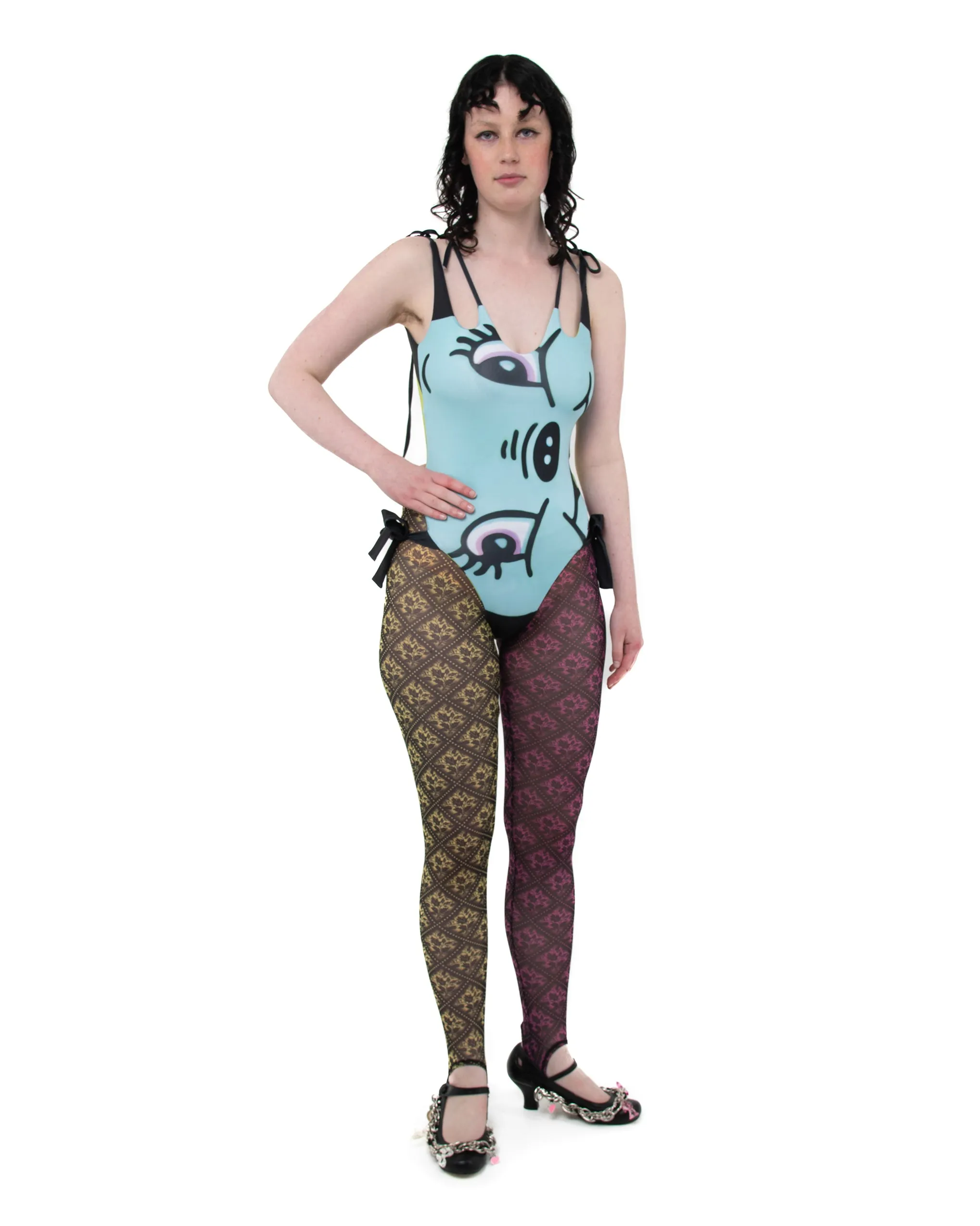 Allium Face Reversible Swimsuit sold by Chopova Lowena product image thumbnail 2