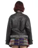 K-Point Leather Black Jacket sold by Chopova Lowena