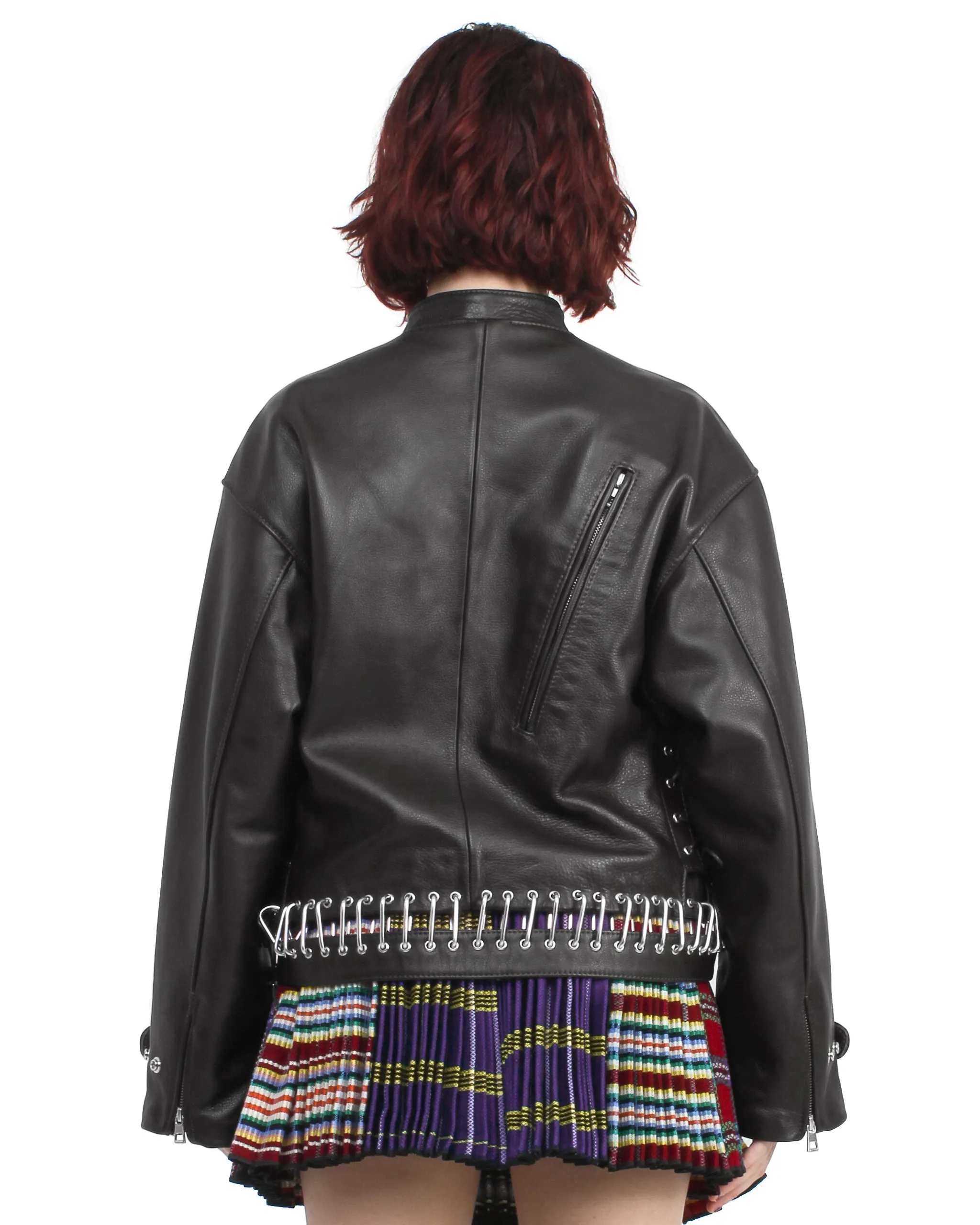 K-Point Leather Black Jacket sold by Chopova Lowena product image thumbnail 2