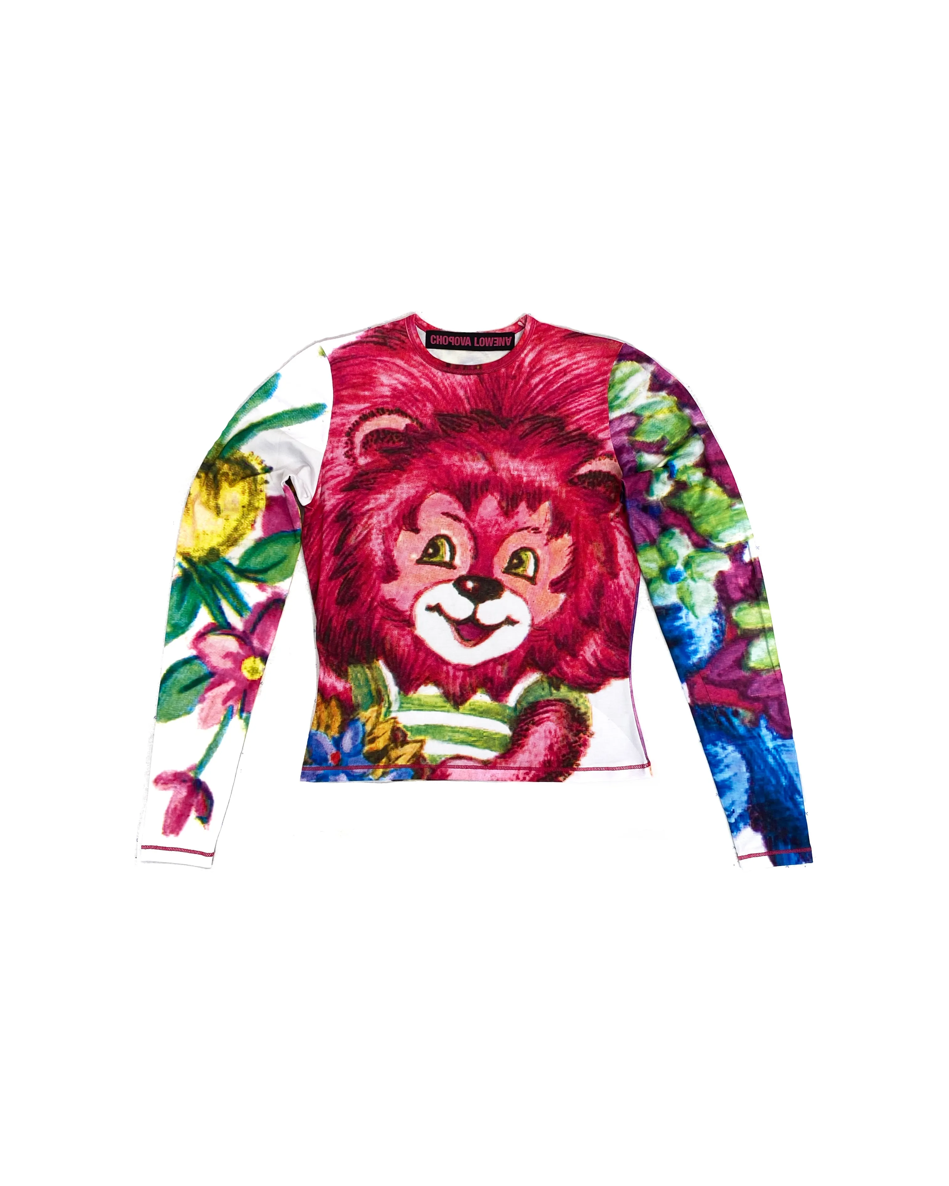 Pink Bear Fitted Jersey Top sold by Chopova Lowena product image thumbnail 5