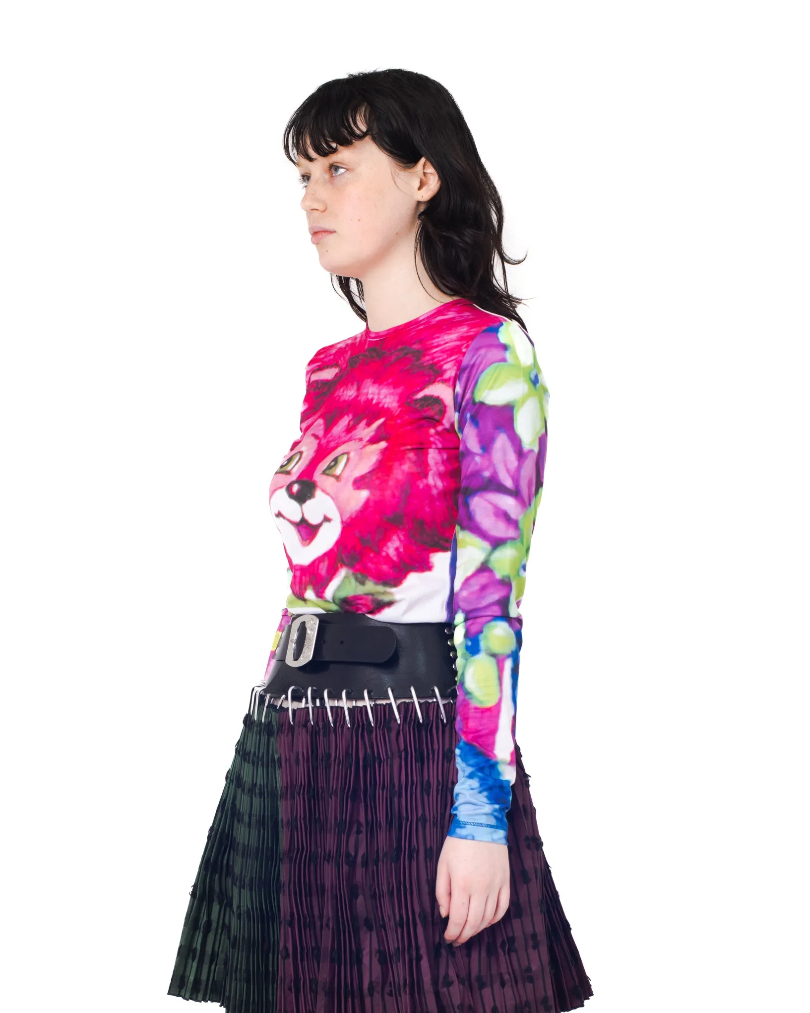 Pink Bear Fitted Jersey Top sold by Chopova Lowena product image thumbnail 4