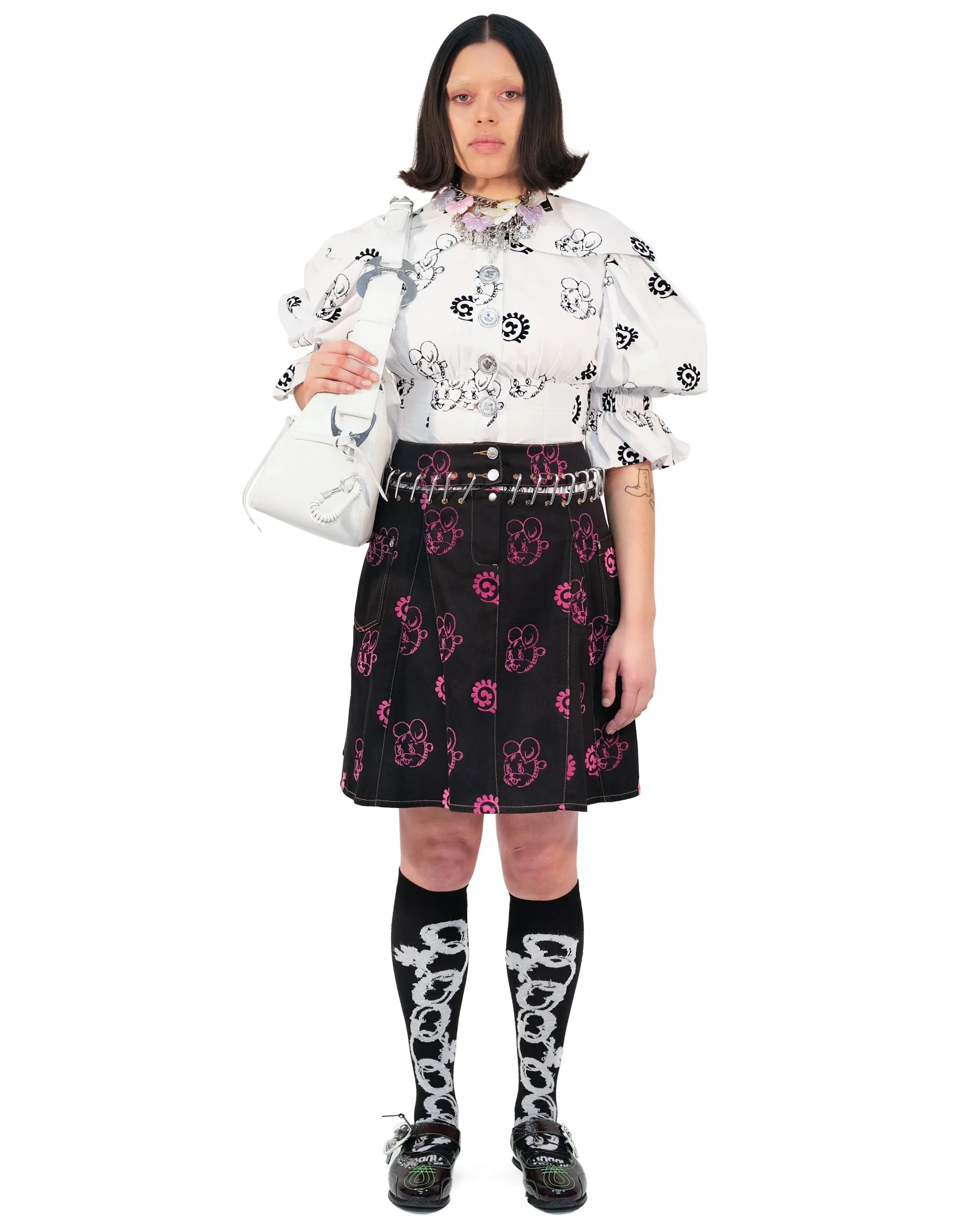 Nosebutter Flocked Skirt sold by Chopova Lowena