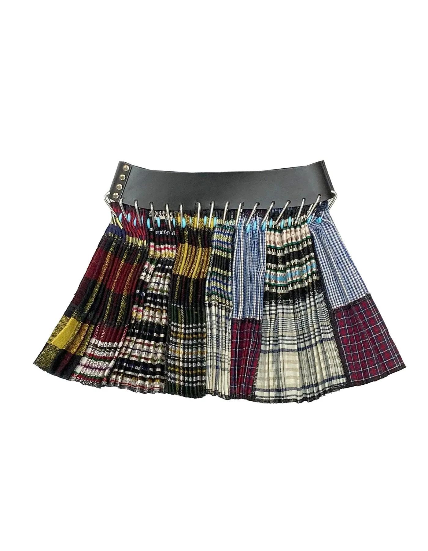 Mini Patchwork Skirt with Black Belt sold by Chopova Lowena product image thumbnail 2