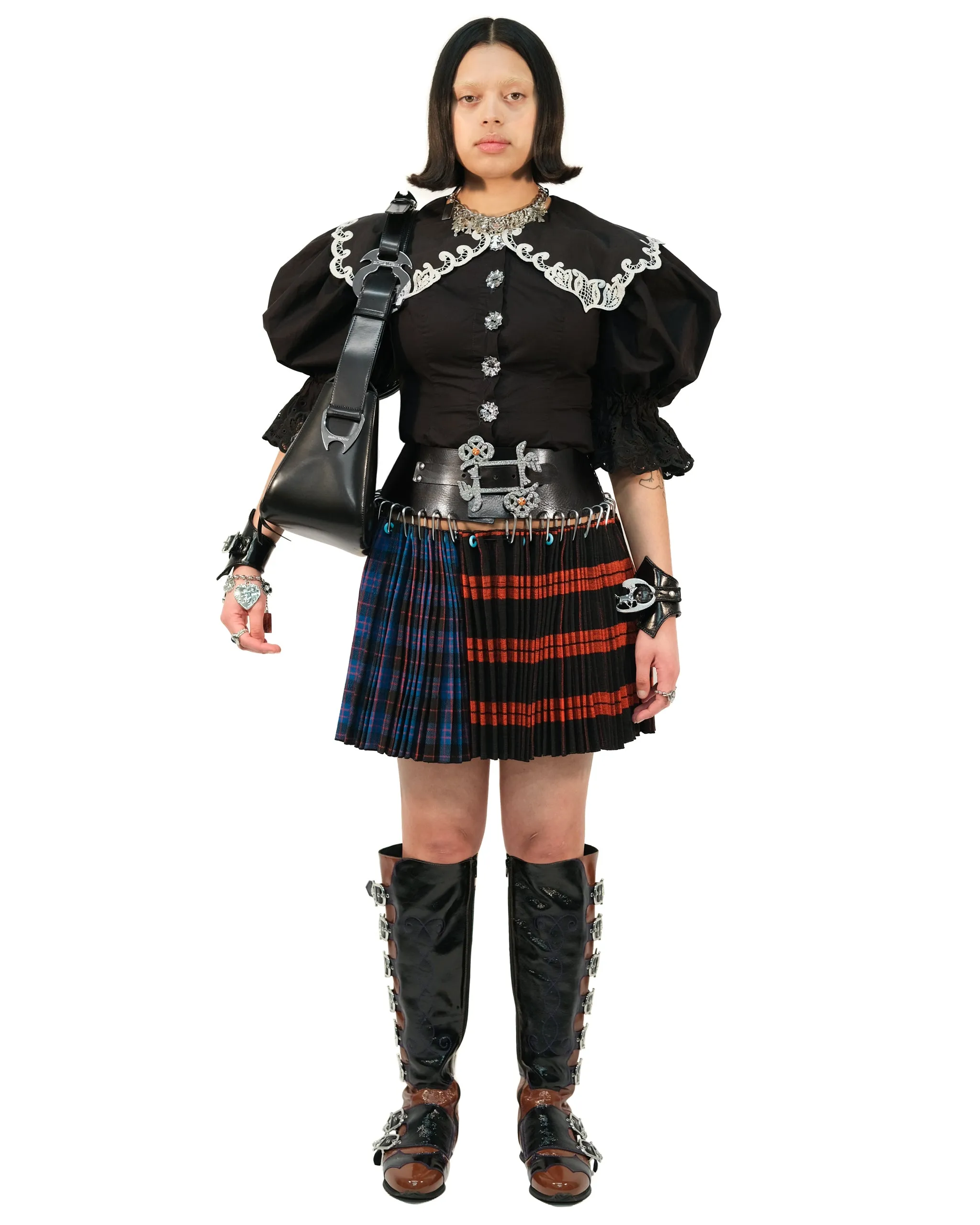 Meribel Folkloric Mini Carabiner Skirt sold by Chopova Lowena product image thumbnail 3