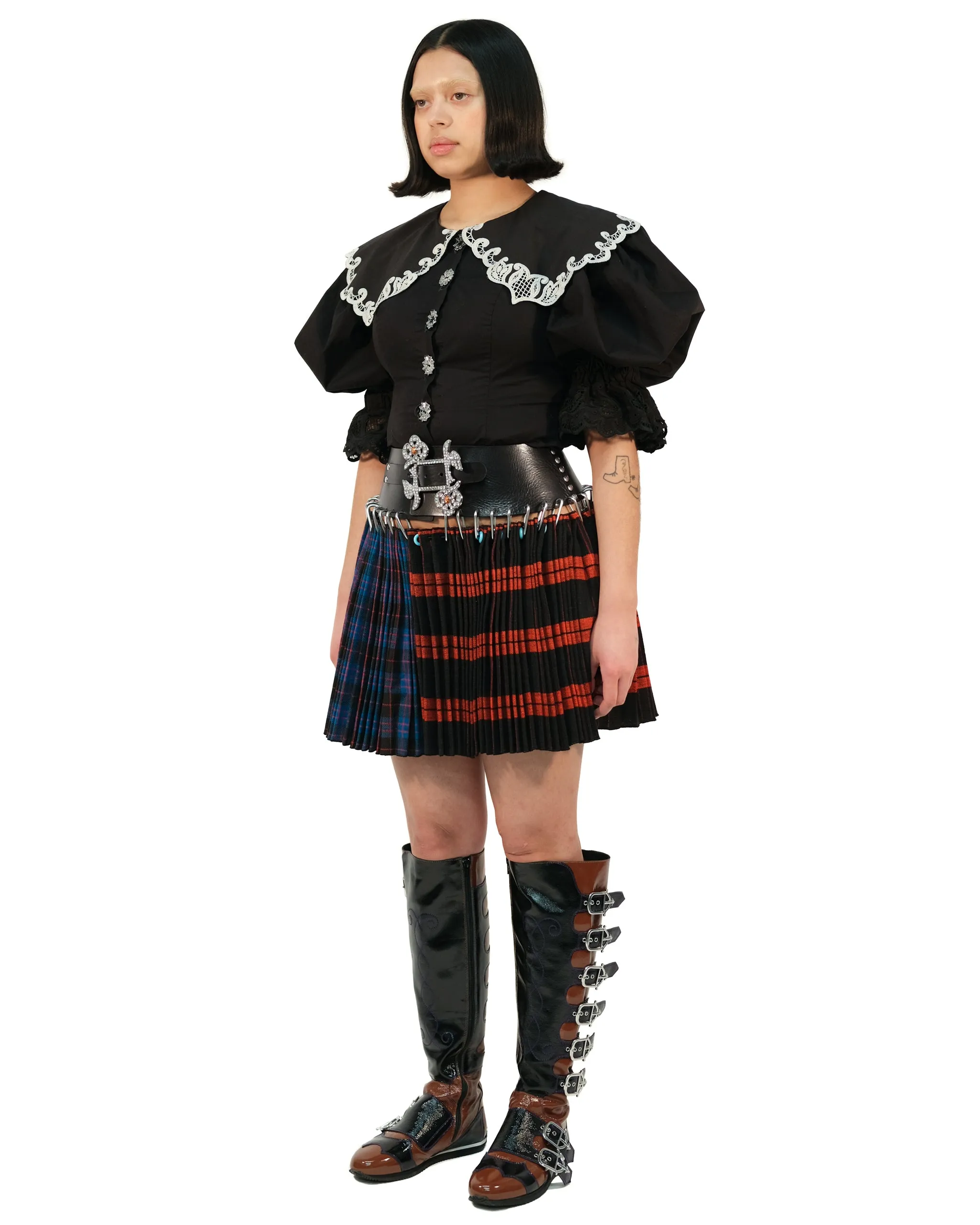 Meribel Folkloric Mini Carabiner Skirt sold by Chopova Lowena product image thumbnail 4